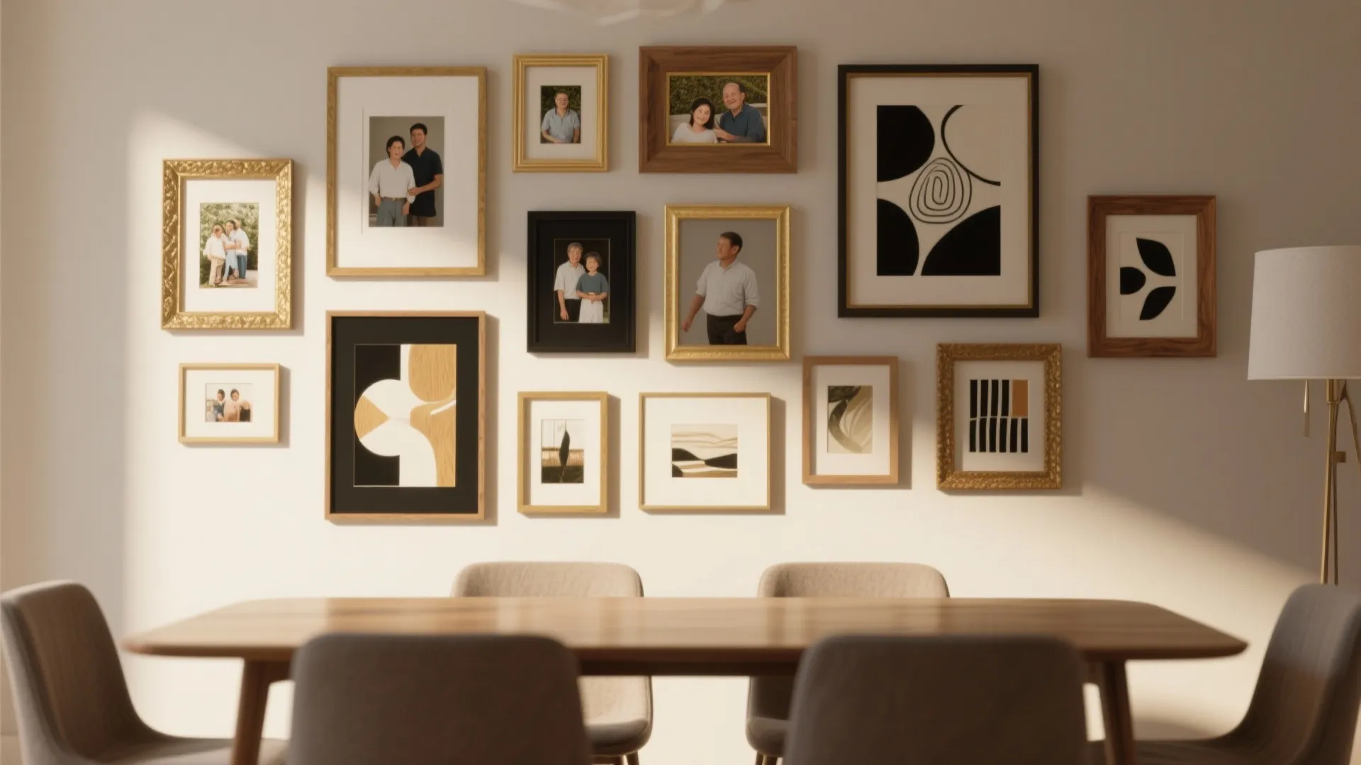 Gallery Wall with Mixed Frames