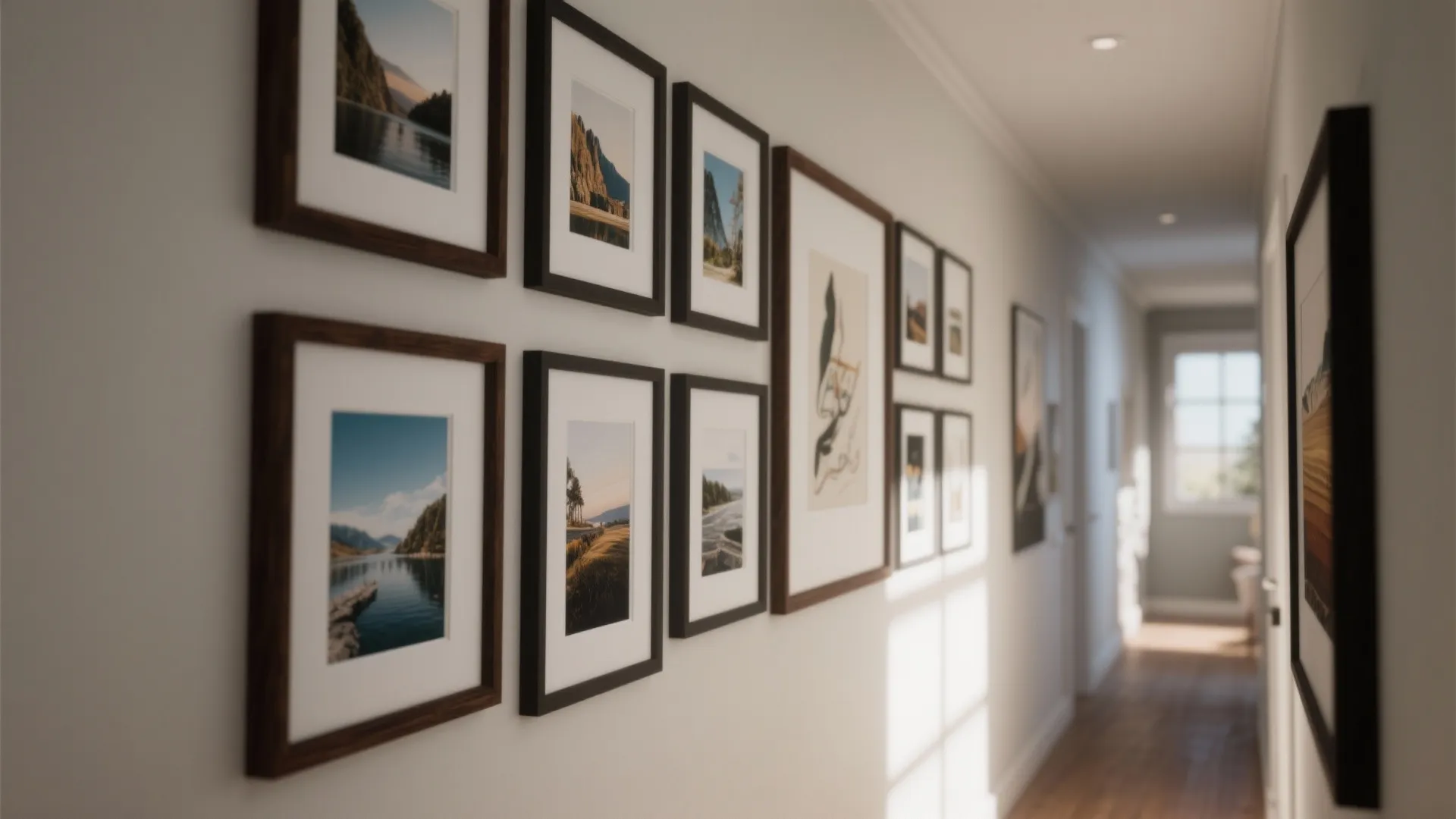 Gallery wall with personal art