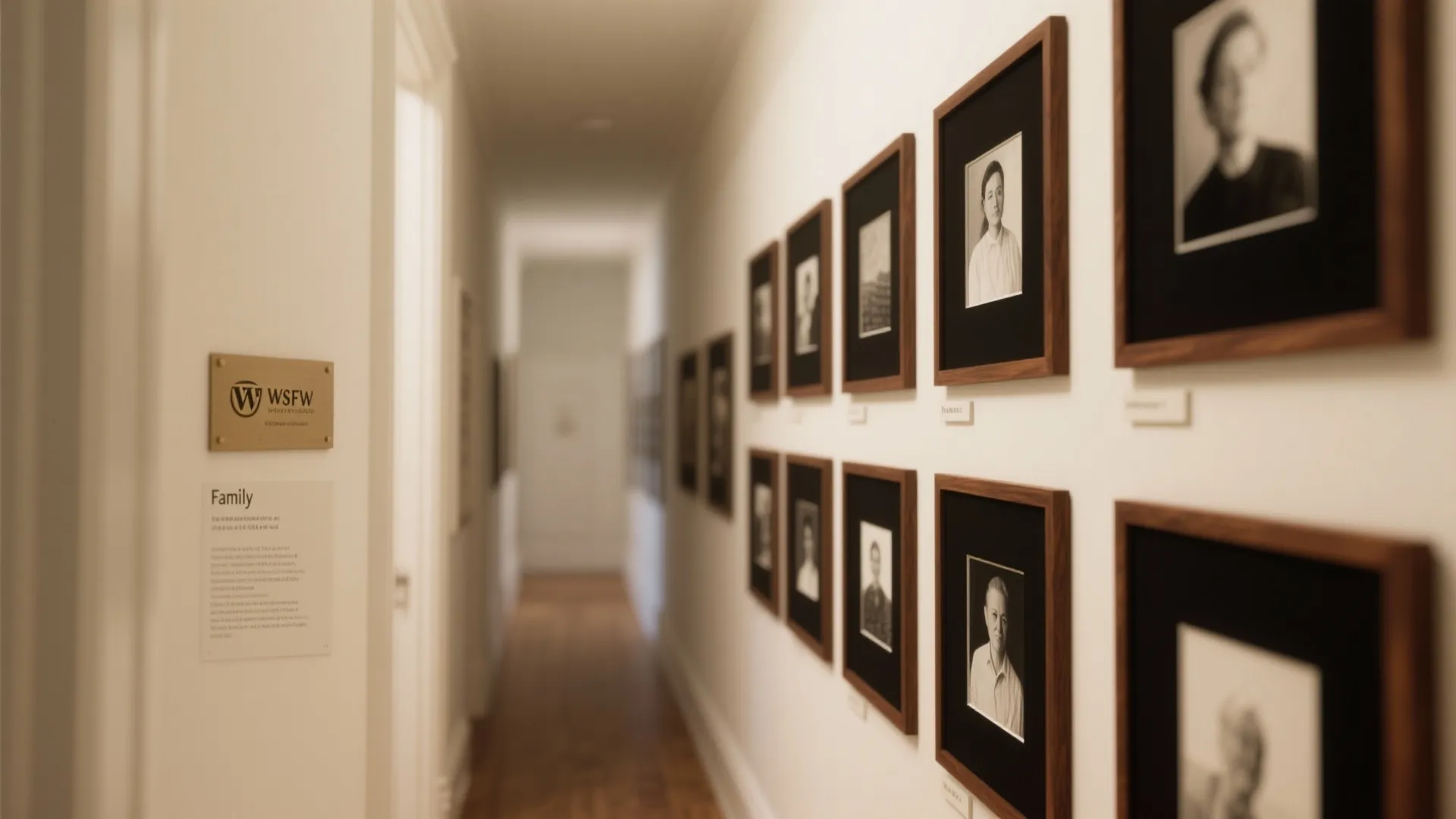 Gallery-Style Family Wall