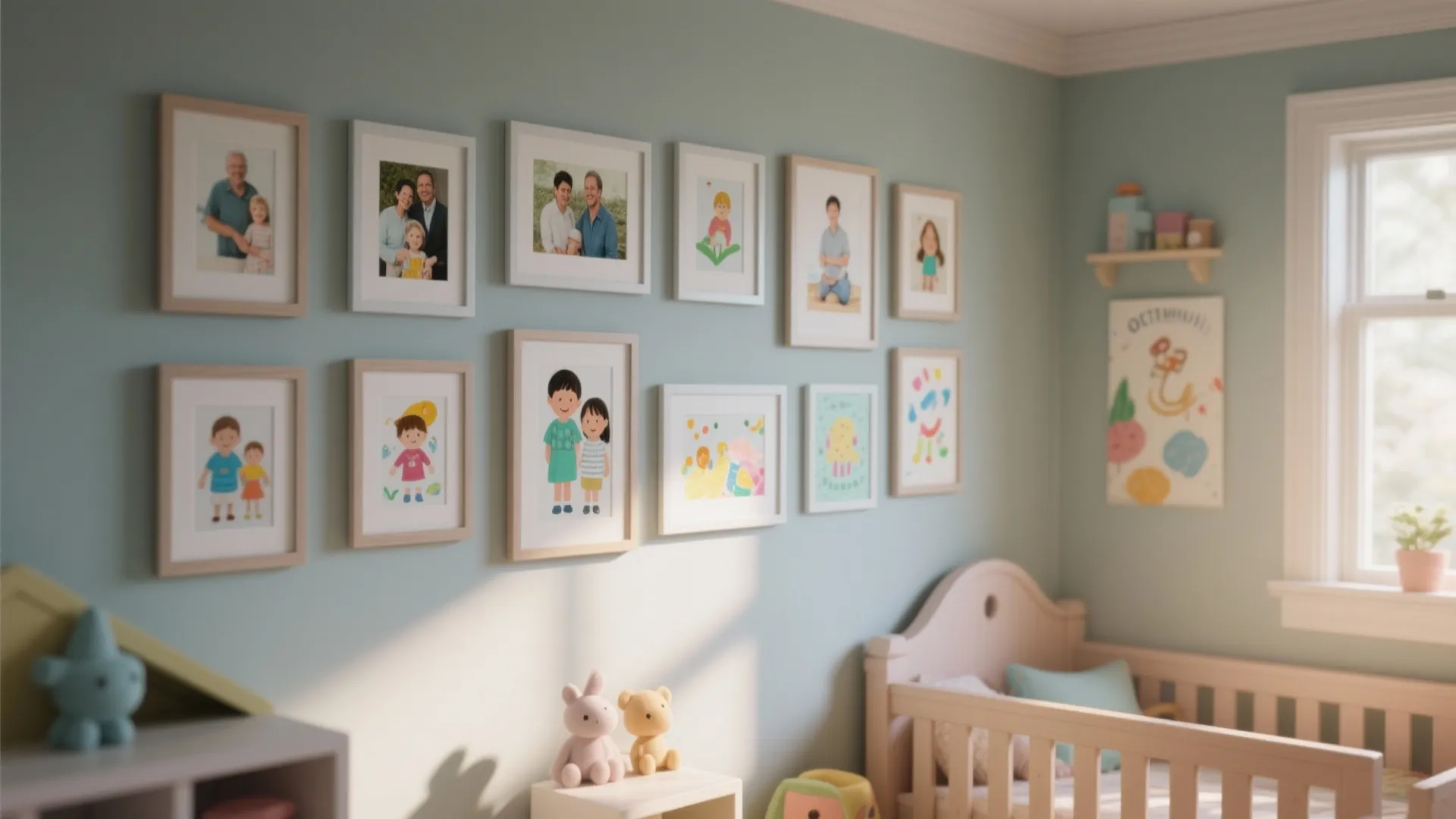 Gallery Wall of Growing Memories