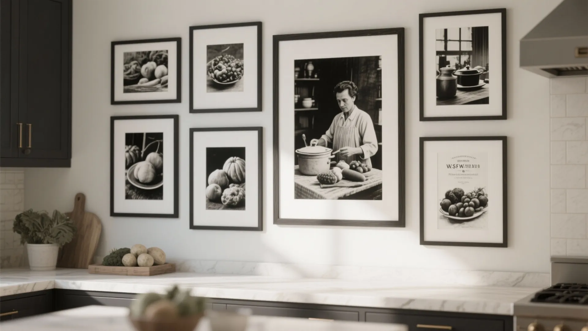 Tip 4: Gallery Walls with Food Photography