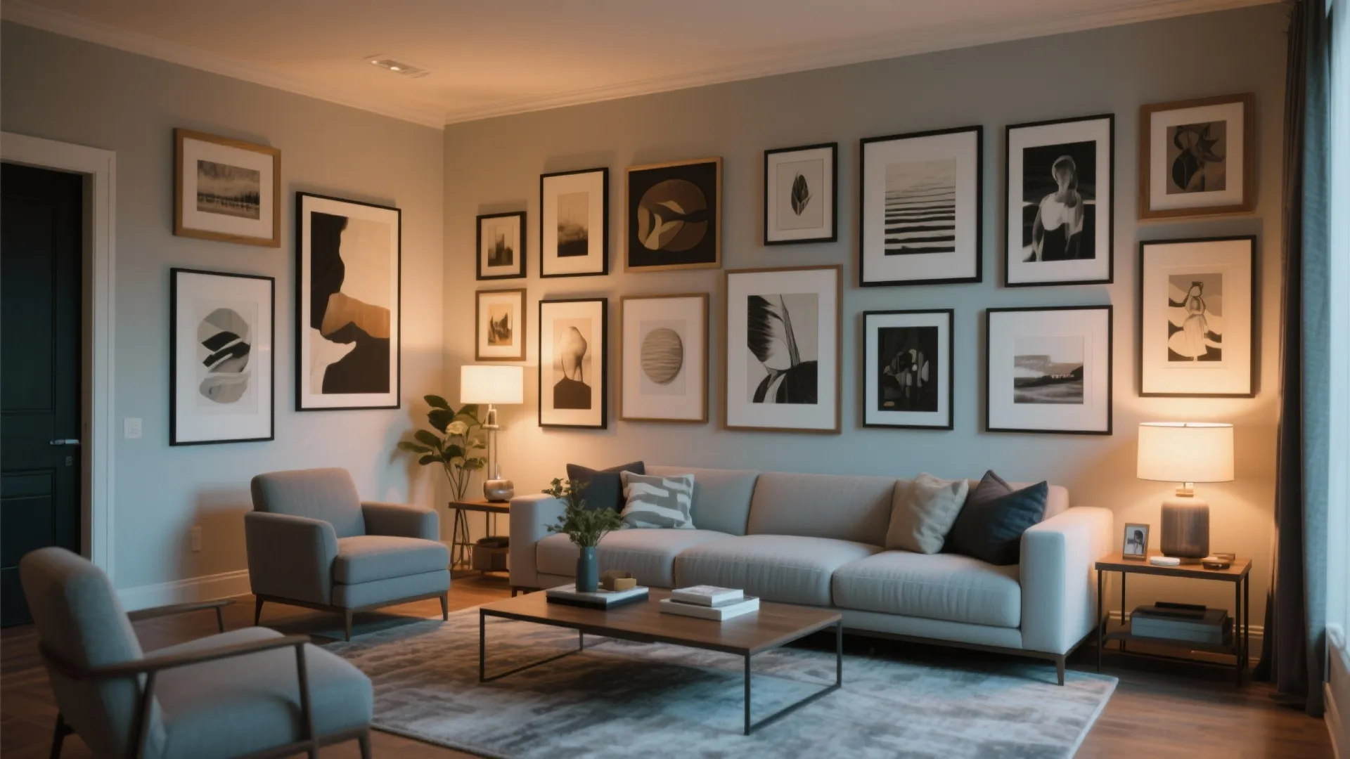 7. Gallery-Style Wall Display