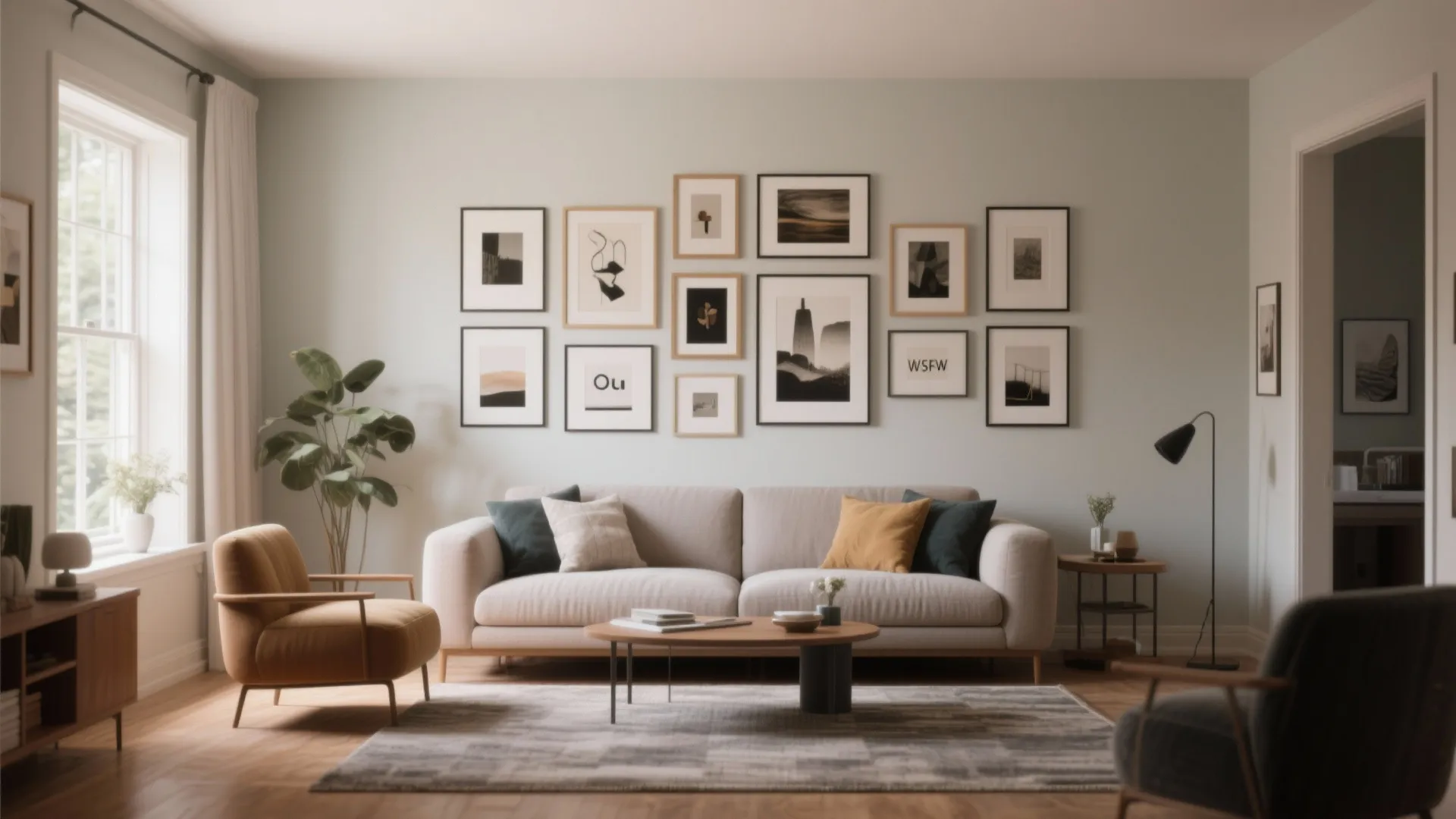 7. Gallery Wall to Add Personality