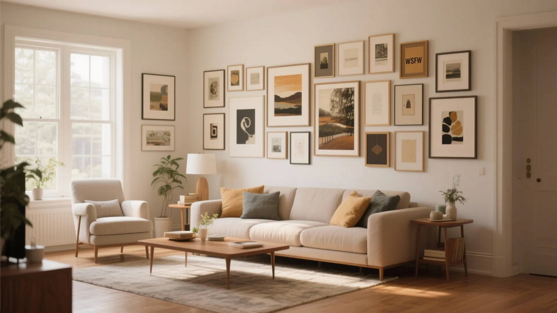 8. Gallery Wall to Shorten the Perspective