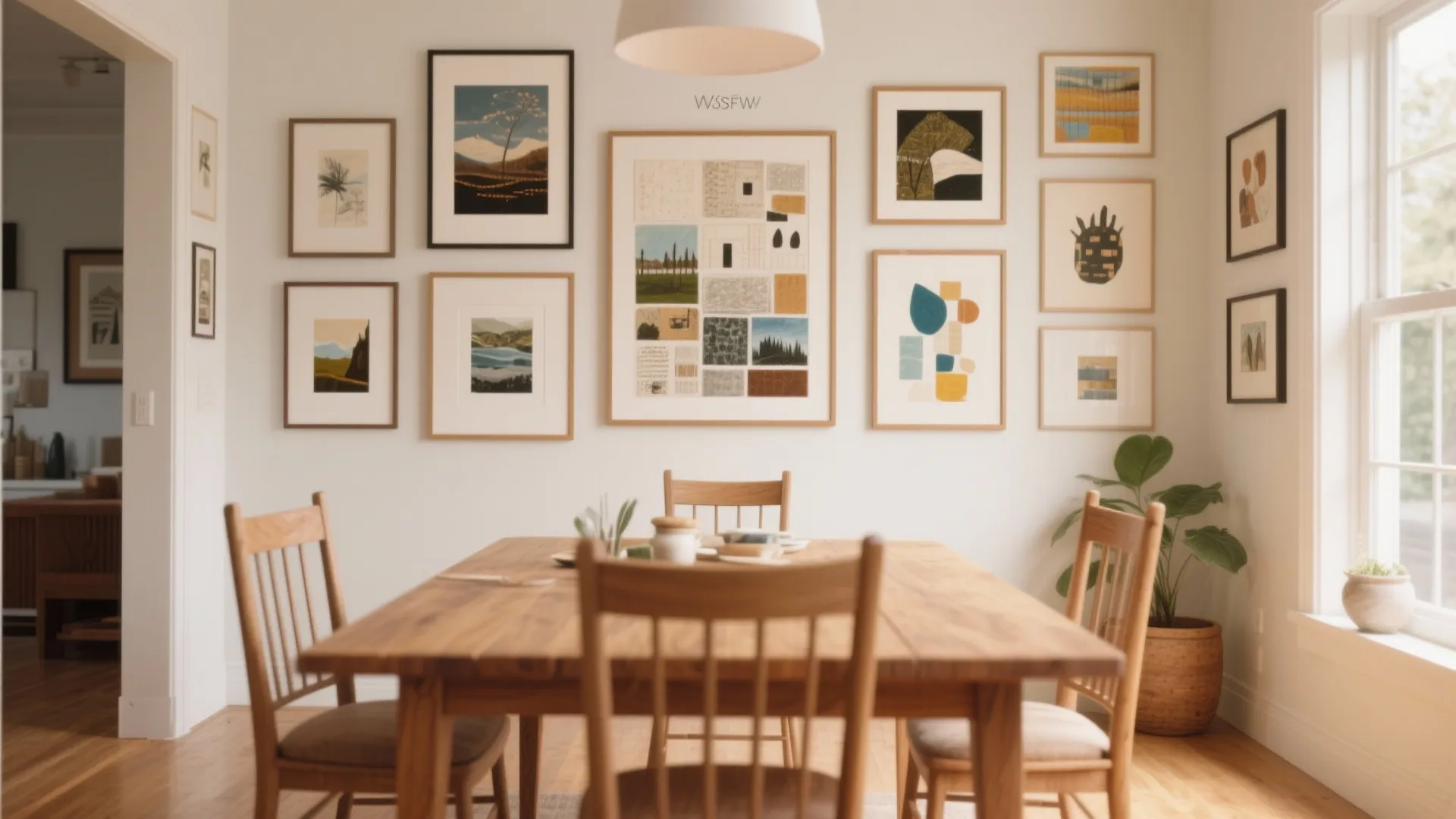 Gallery Wall of Local Art