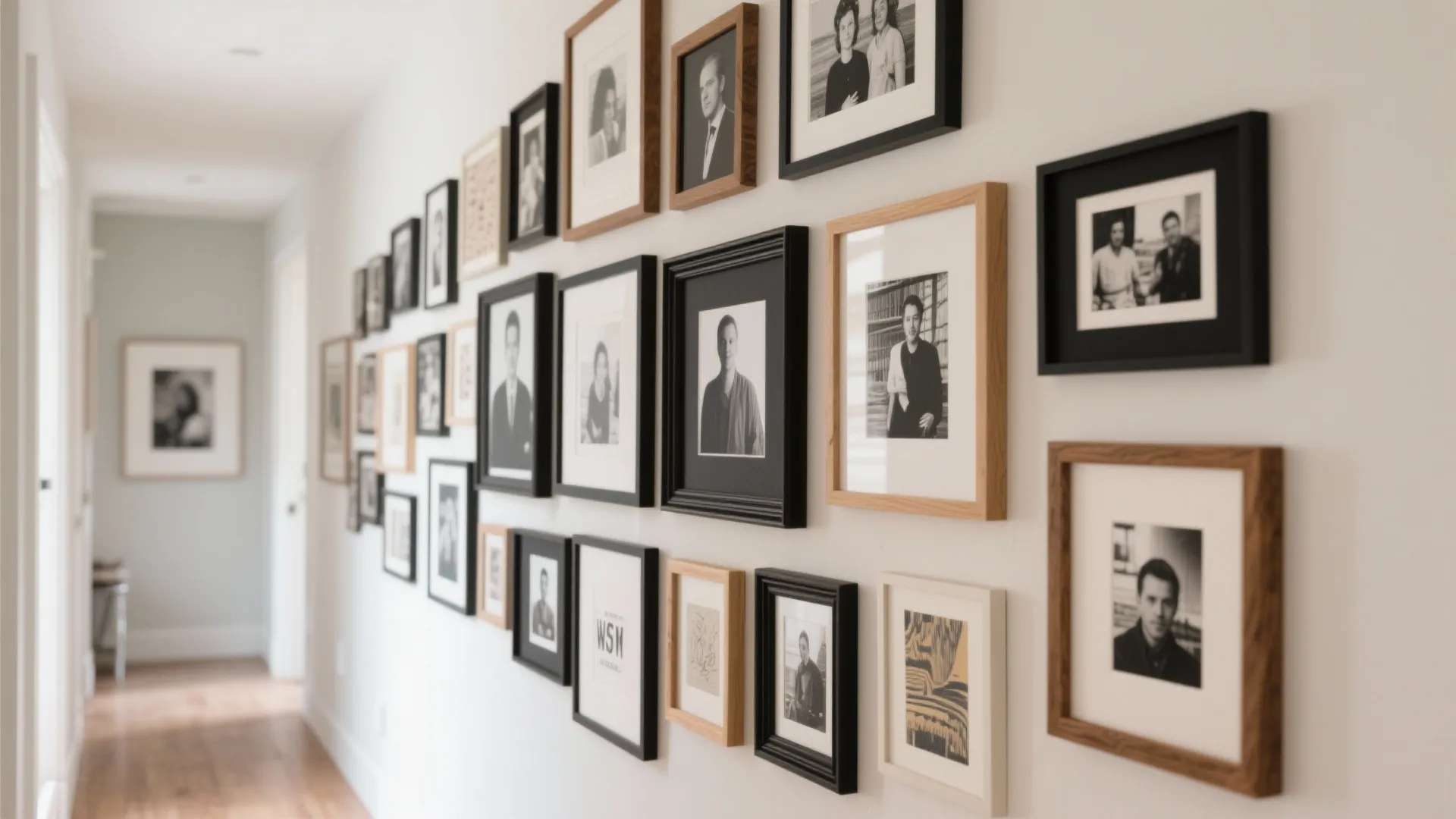 Gallery Wall of Mixed Frames