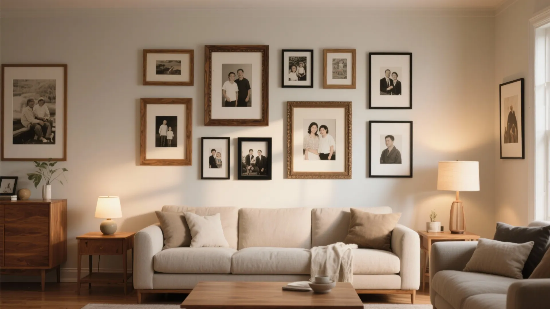 Gallery Wall with Mixed Frames