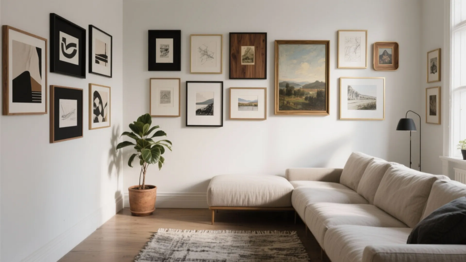 Curated Gallery Walls With Mixed Frames