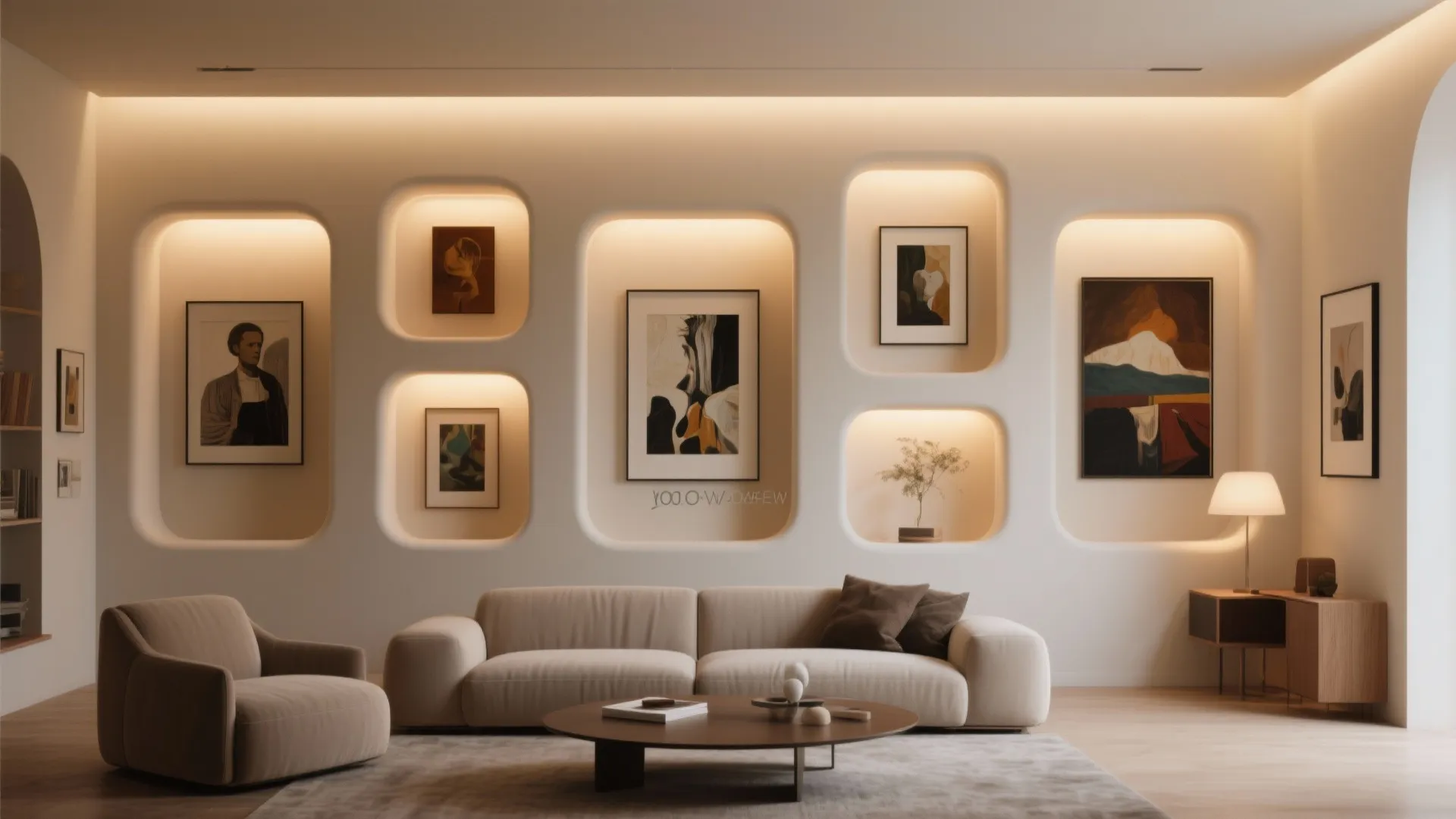 10. Art Gallery Wall Niche