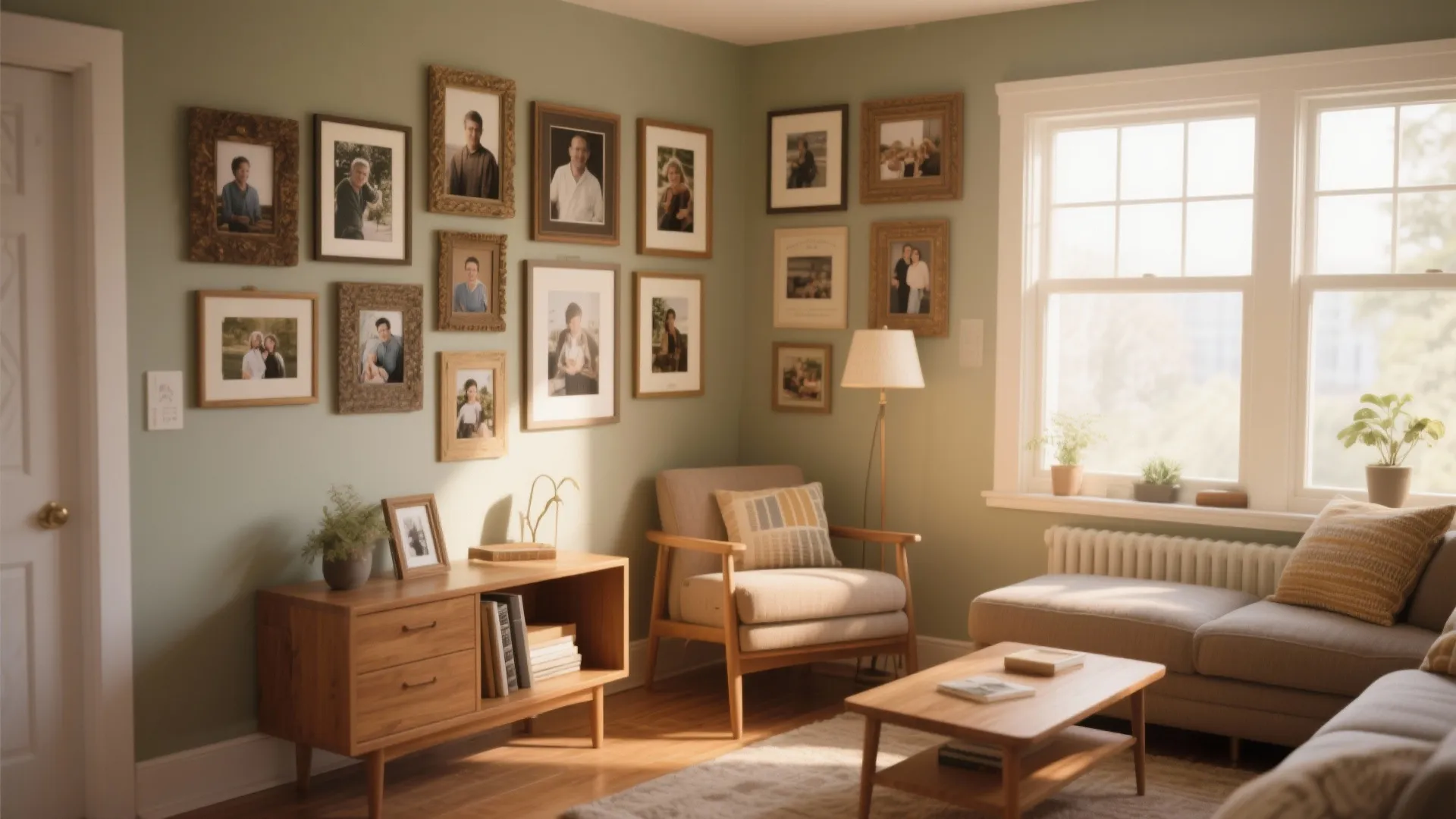 Gallery Wall with Personal Photos
