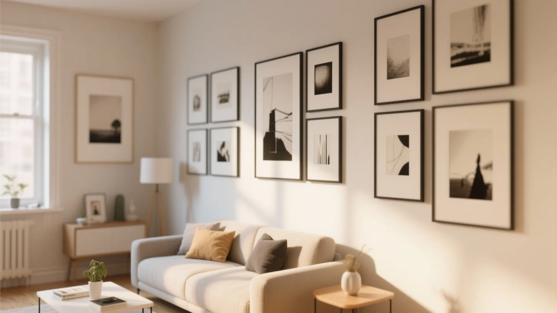 Gallery Wall of Slim Frames