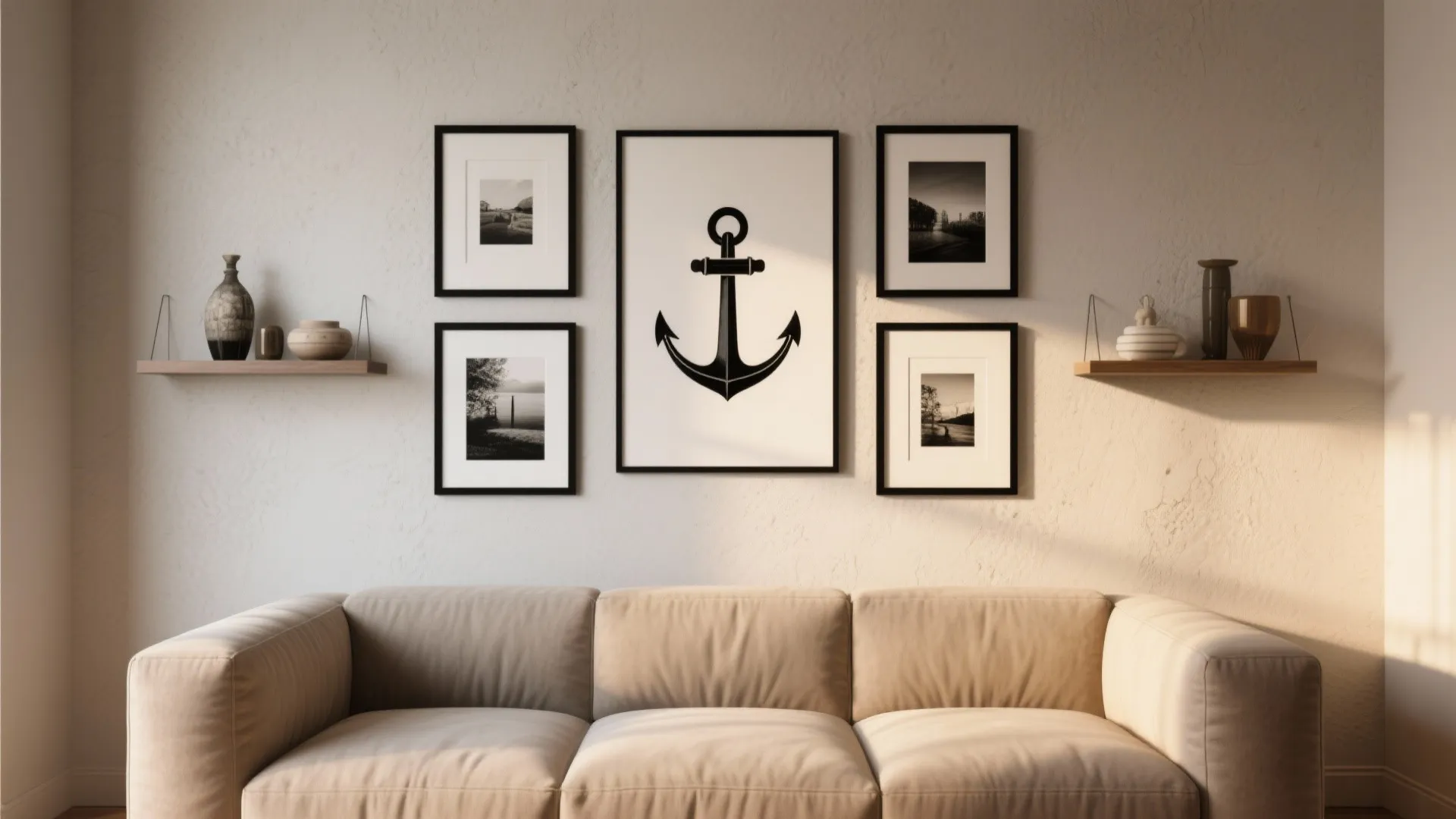 1. Gallery wall with a unifying theme