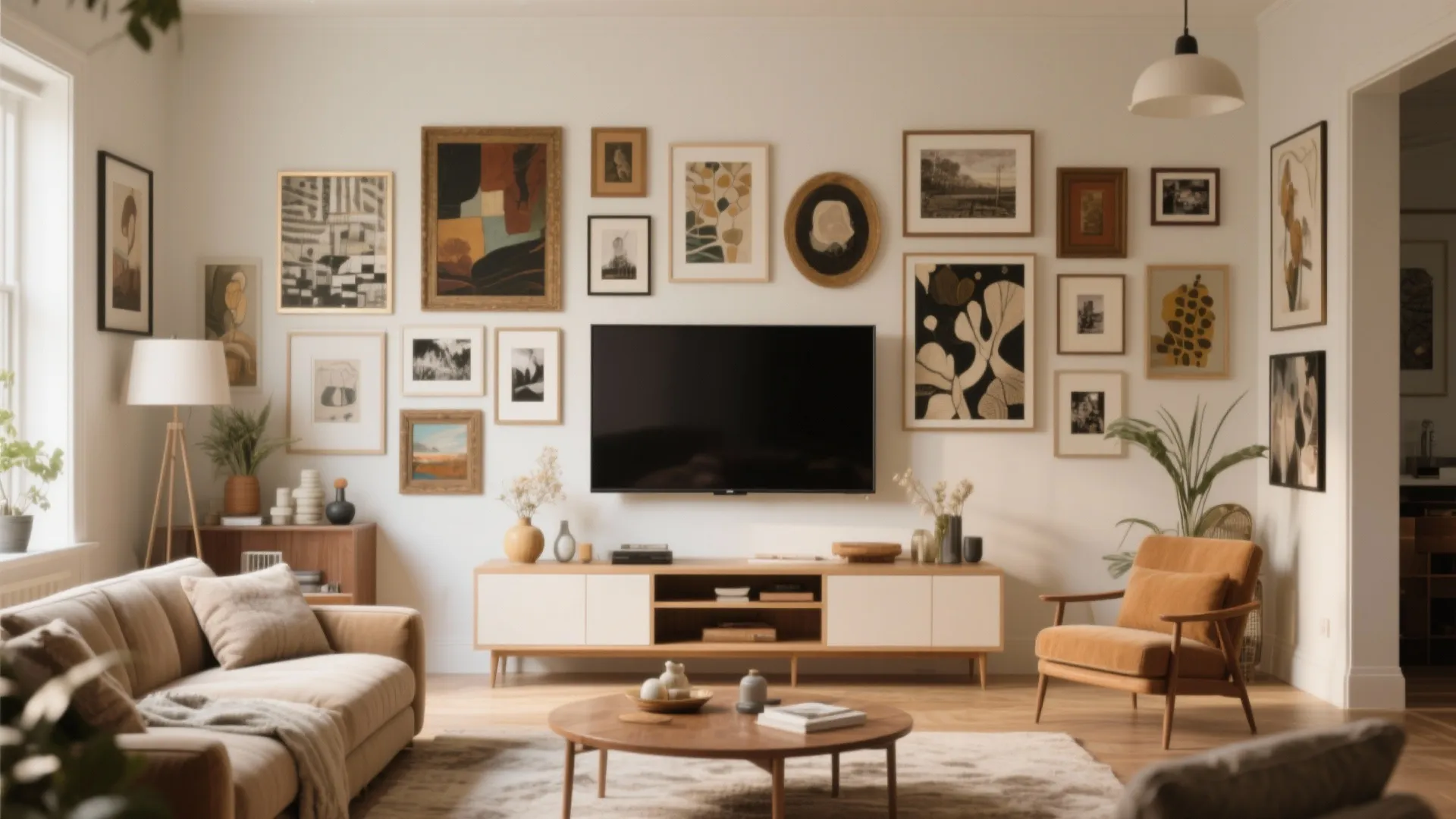 Gallery Wall with TV