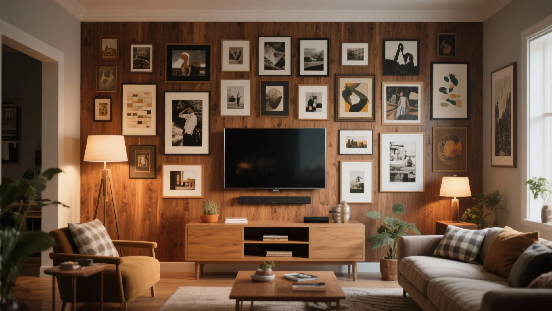 Gallery Wall Around the TV