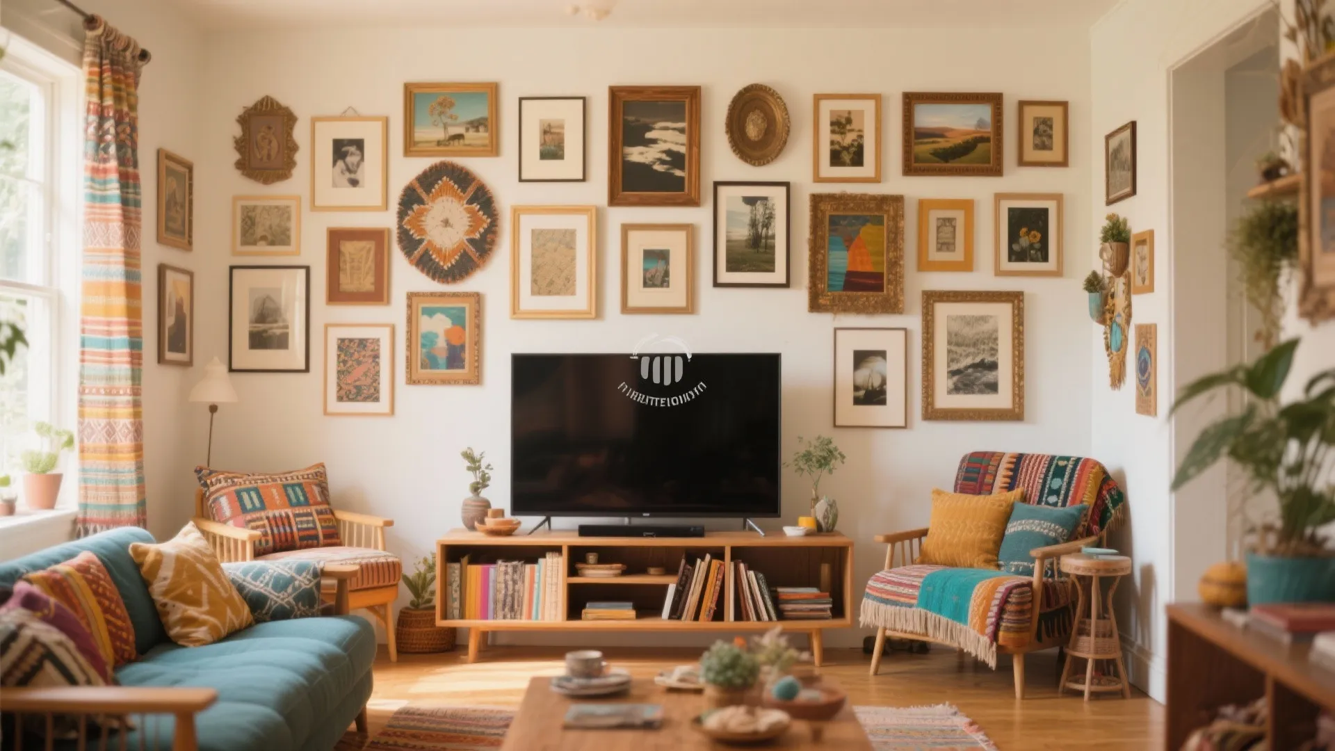 2. Gallery Wall Around the TV