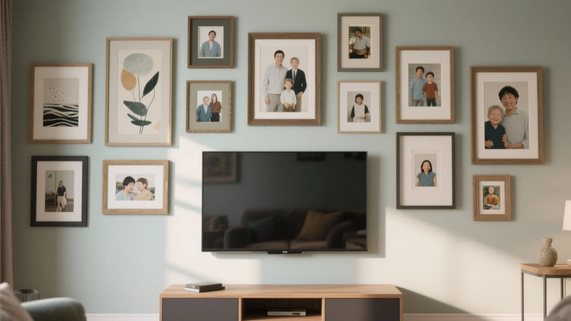 Gallery Wall Around the TV