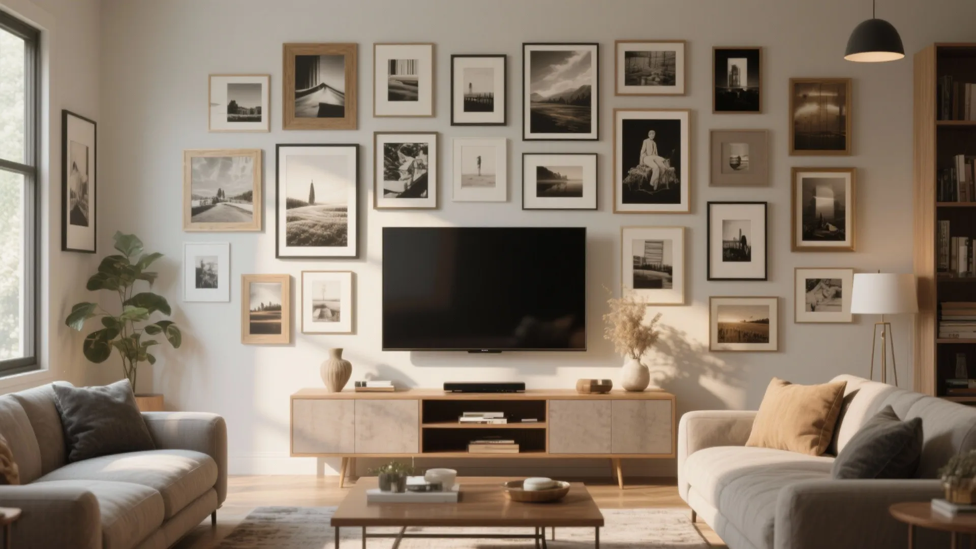Gallery Wall Around the TV