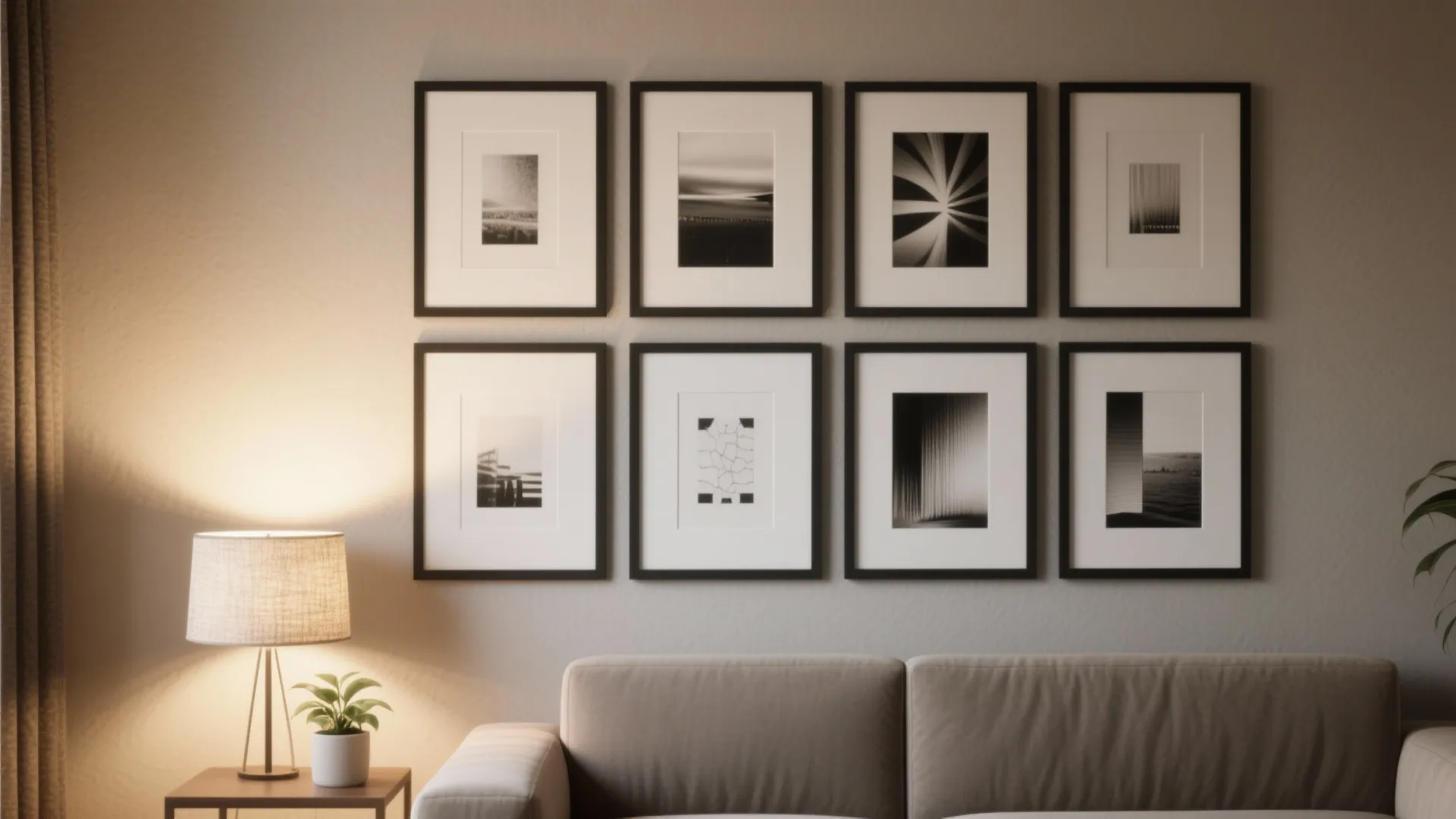 1. Gallery Wall with a Unifying Thread