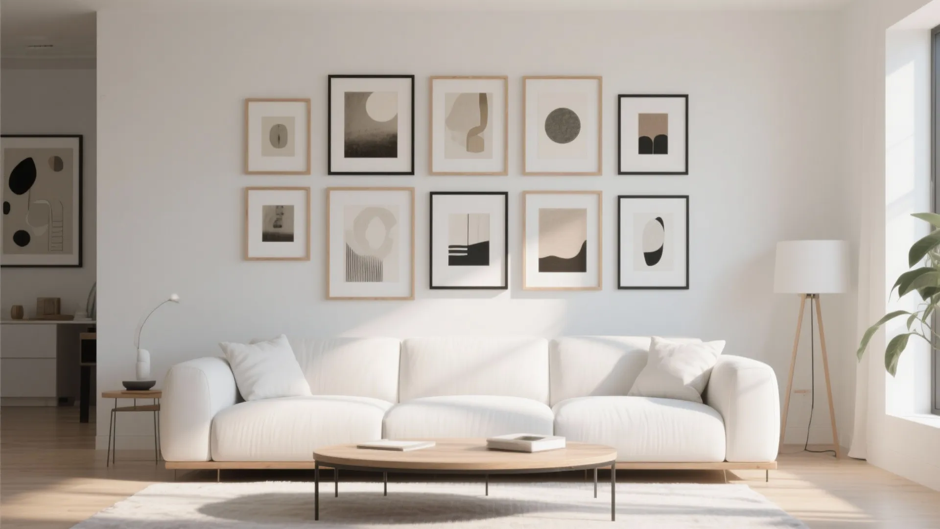 6. Art Gallery Wall Above the Couch