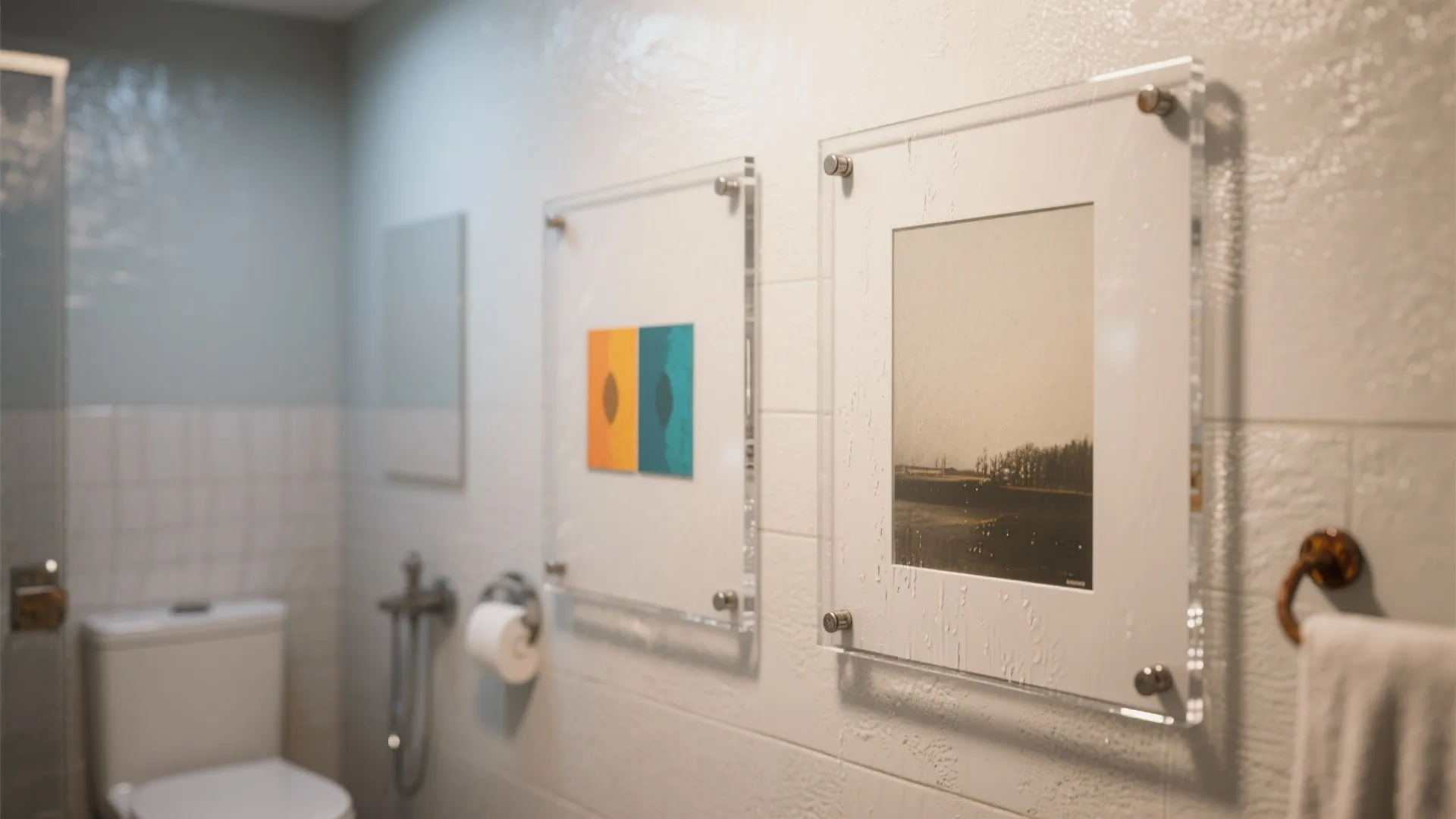 Tip 4: Rotating Gallery Wall with Waterproof Frames