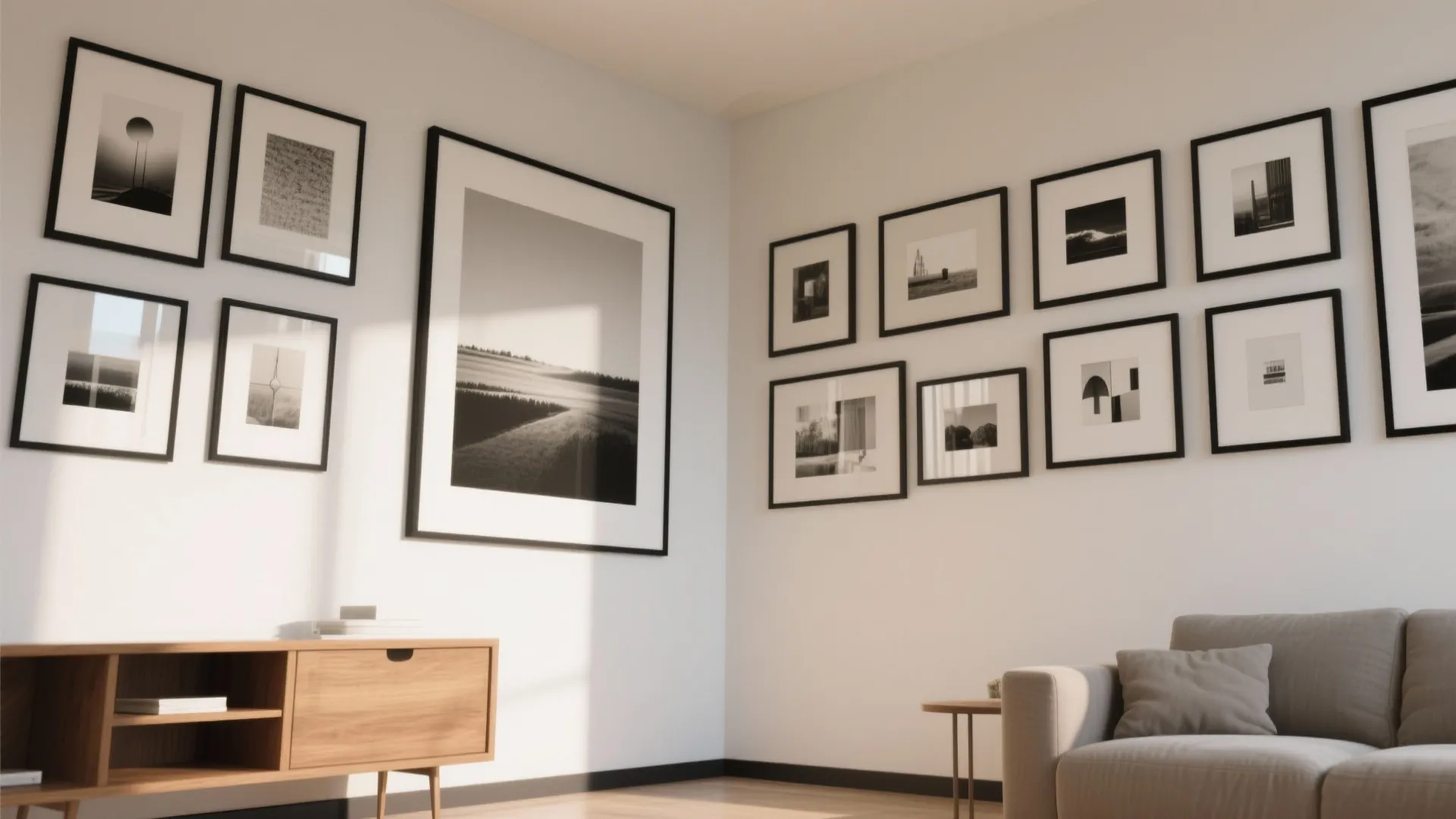 Wraparound Corner Gallery Wall