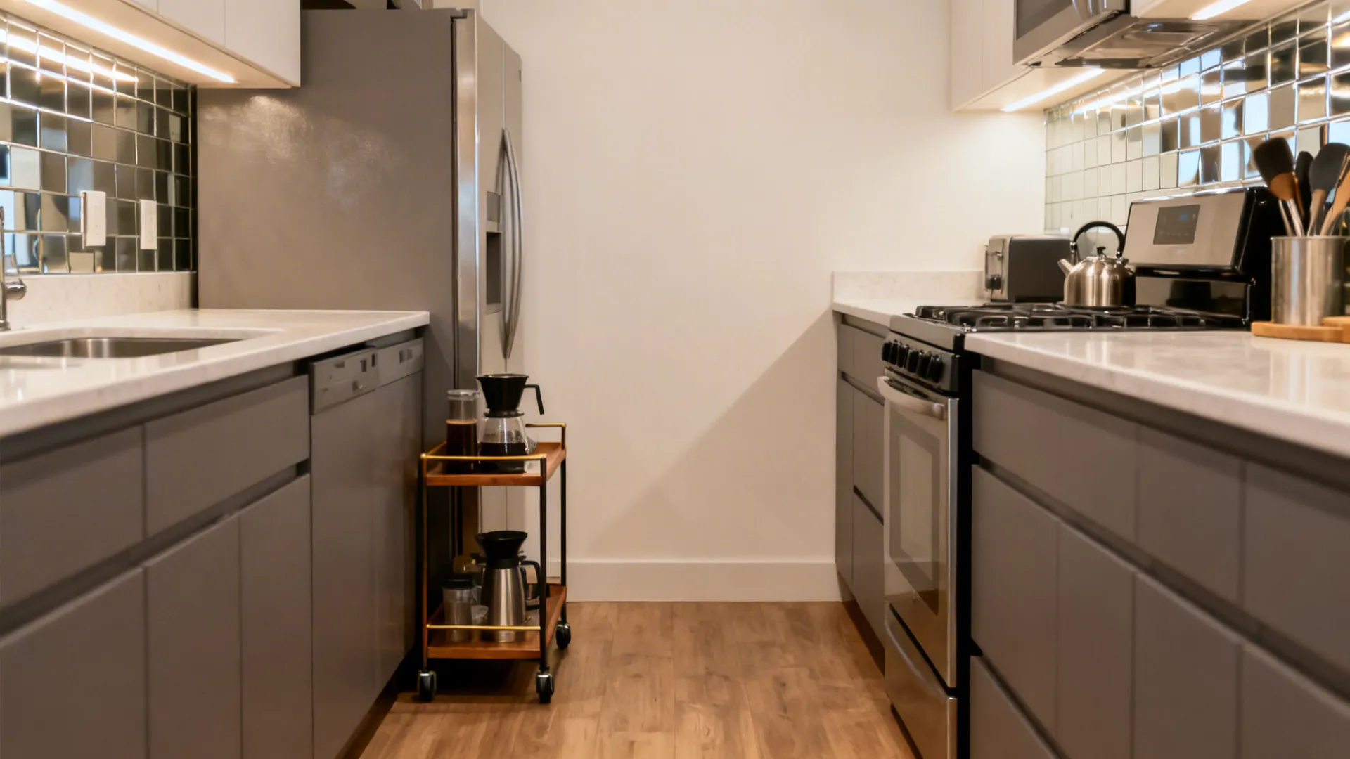 Compact L and galley optimizations with mobile islands