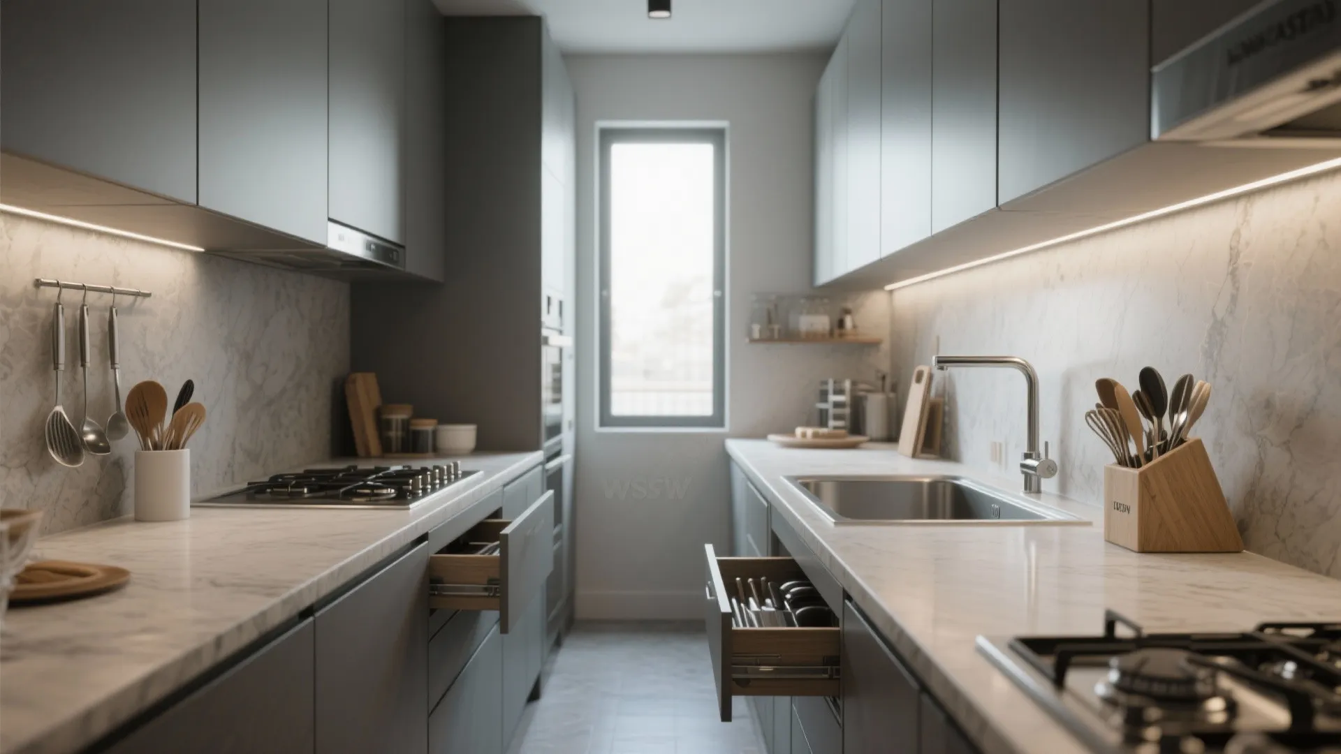 1. Galley Efficiency: Work Triangle on a Diet