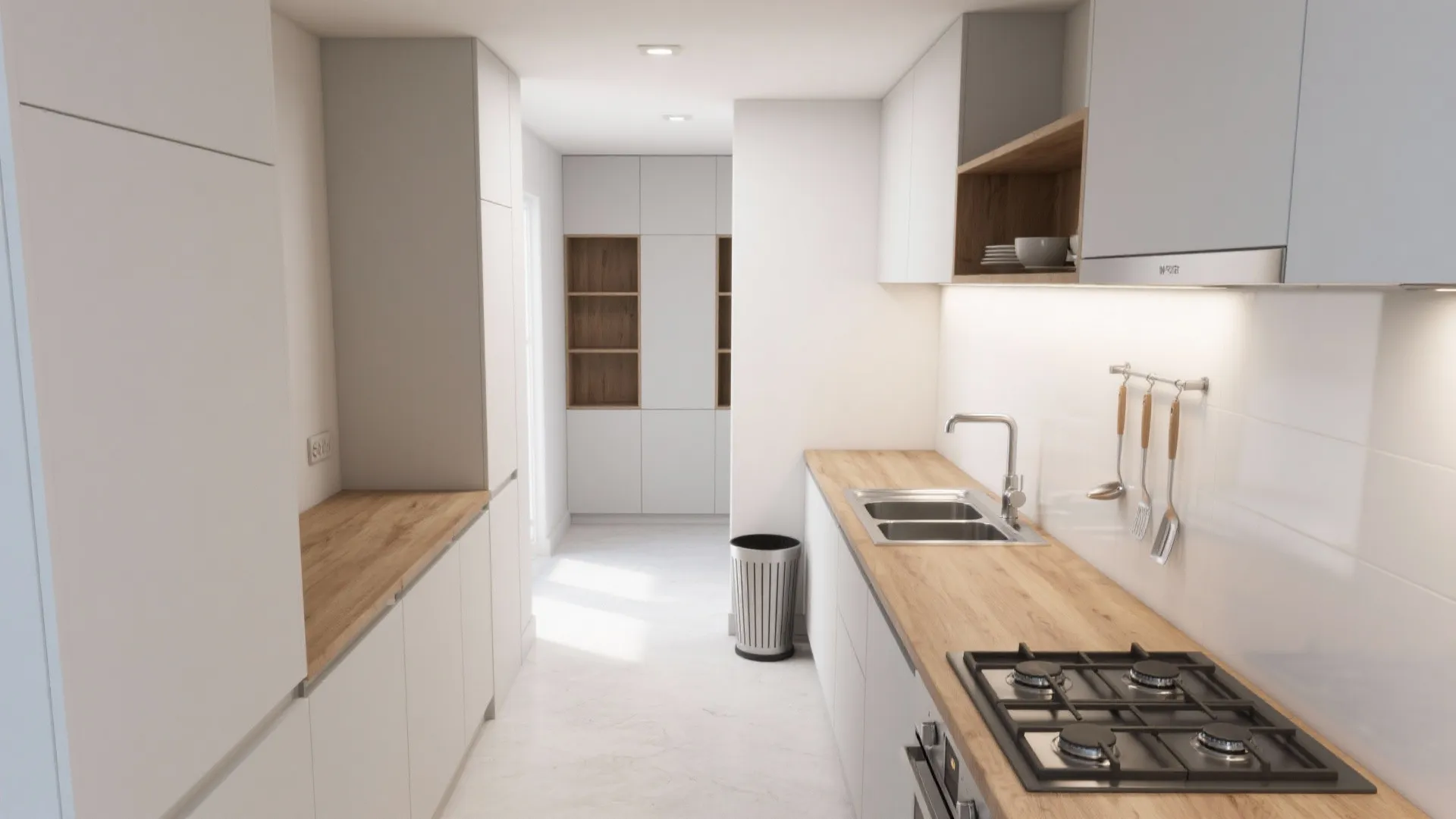 4) Kitchen that moves with you: choose flow over form