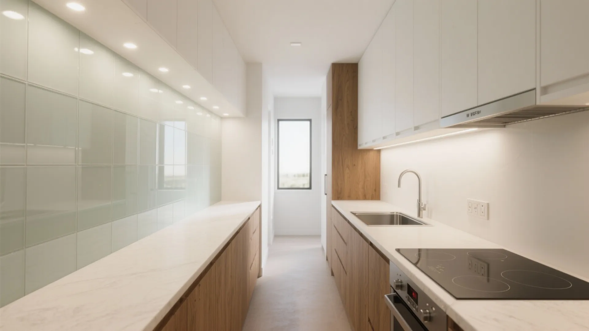 Glass Backsplash for Instant Brightness