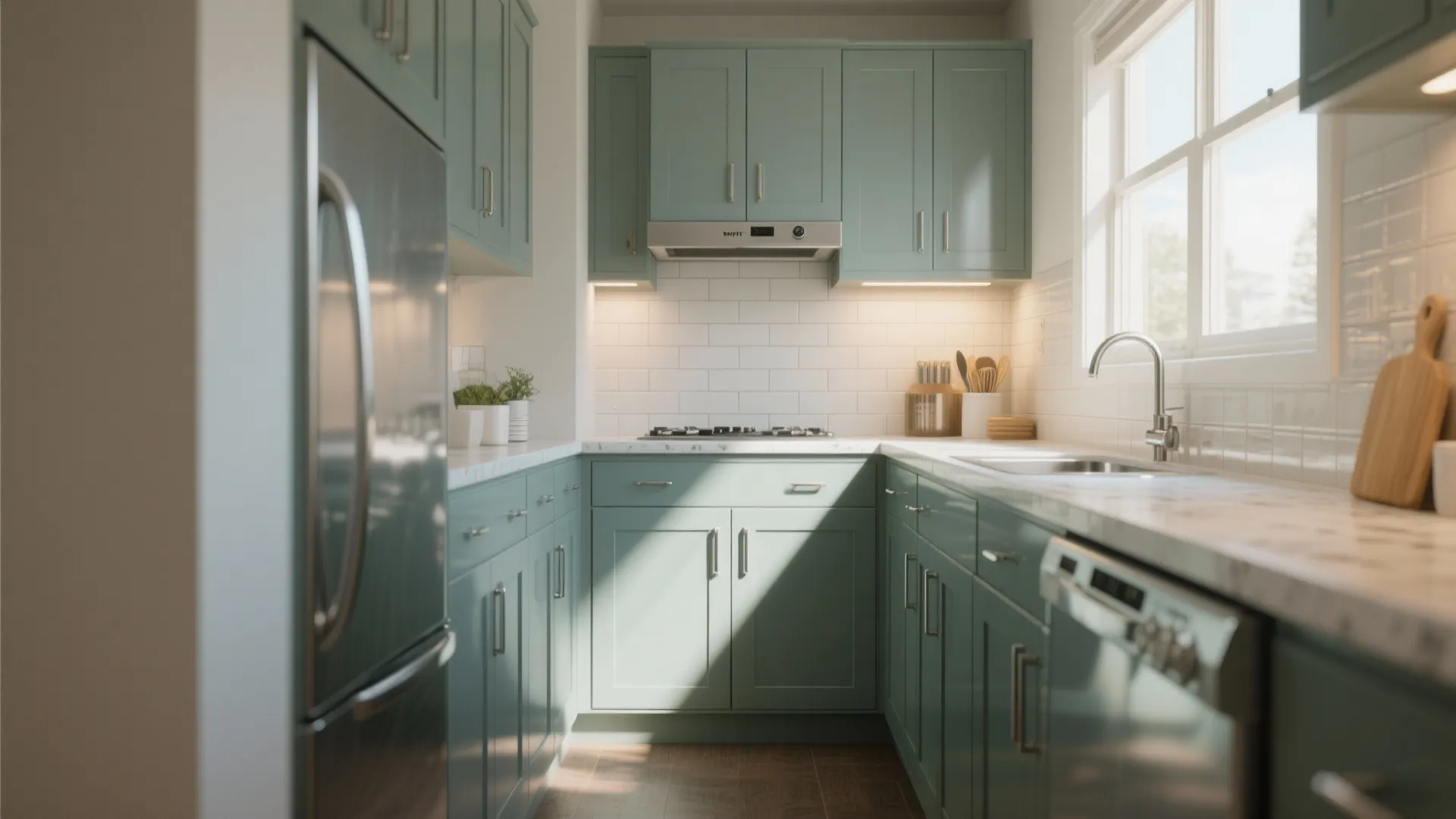 4. Choose semi-gloss in kitchens and bathrooms for durability