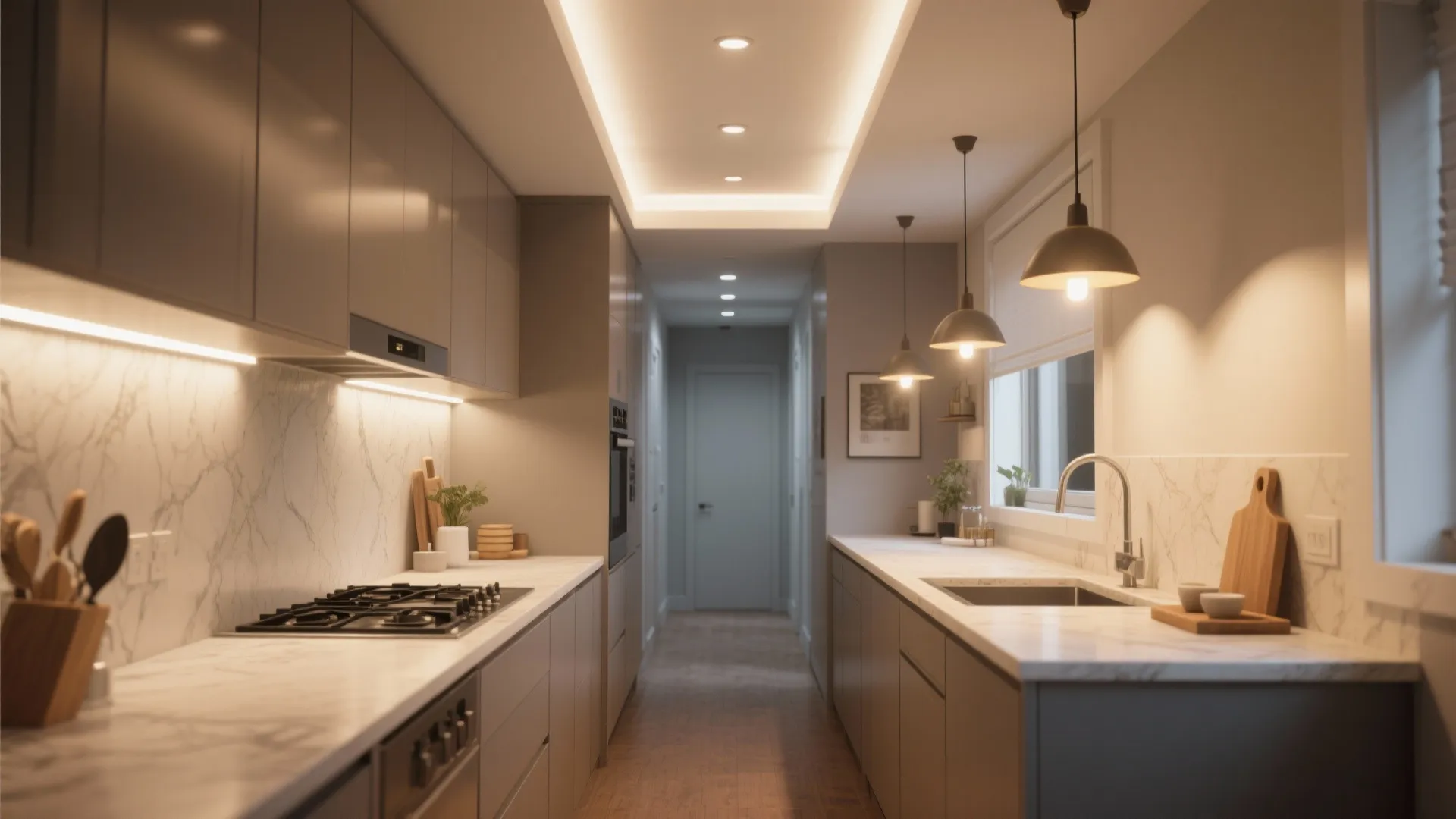 Smart Kitchen Lighting Ideas for Galley Kitchens: Illuminate Your Galley Kitchen with These Creative Lighting Solutions