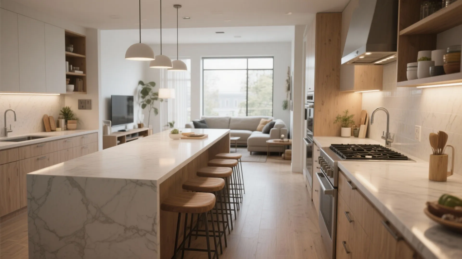 4. Galley Kitchen with a Peninsula