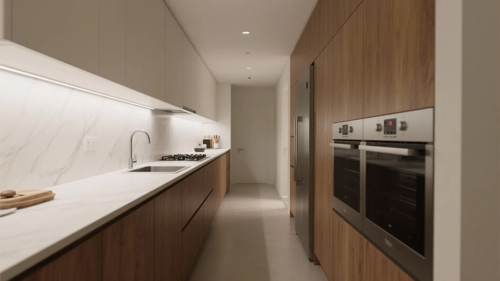 2. Treat it like a galley — continuous, efficient, elegant