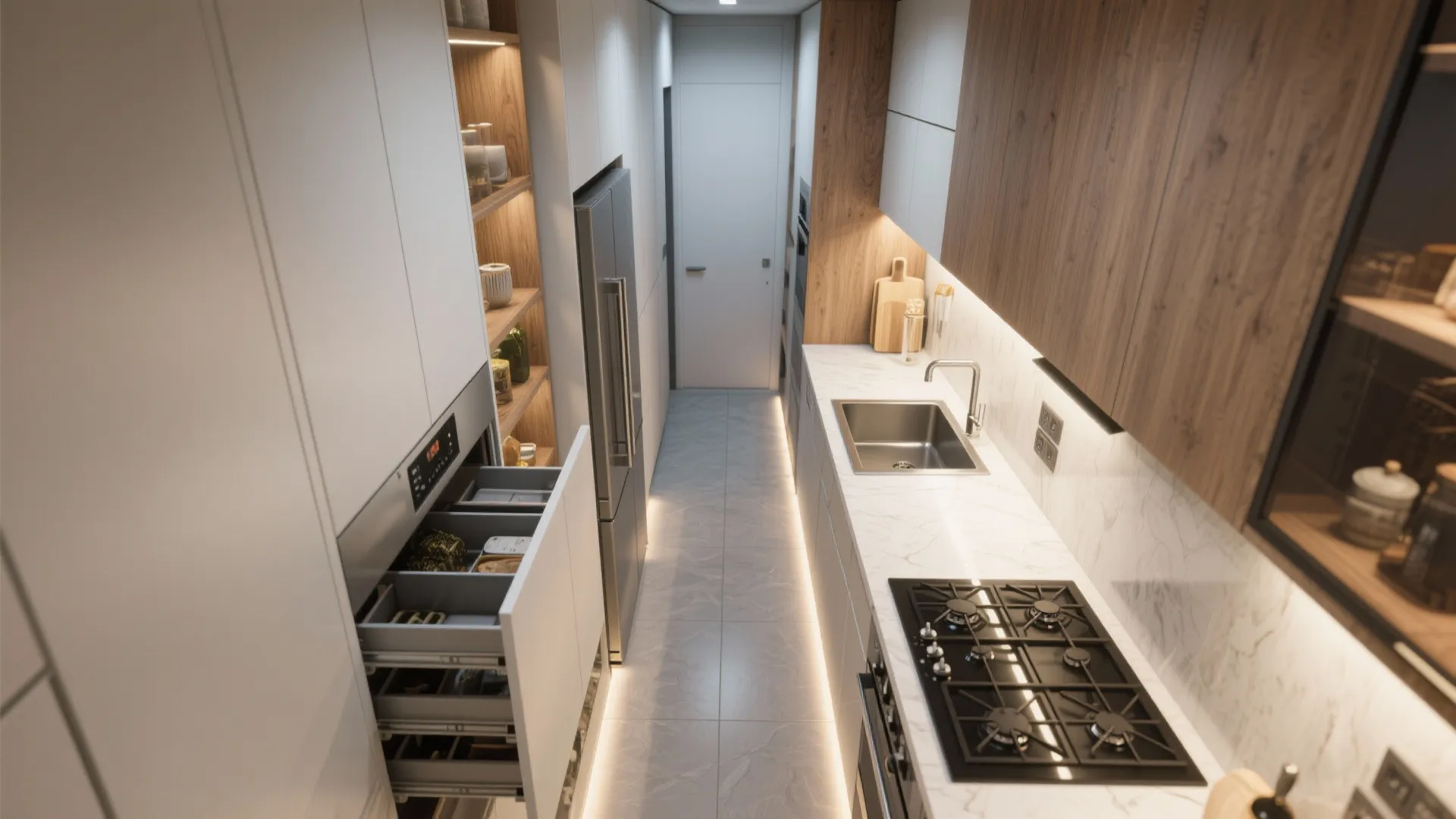 3. Smart kitchen layout for small footprints