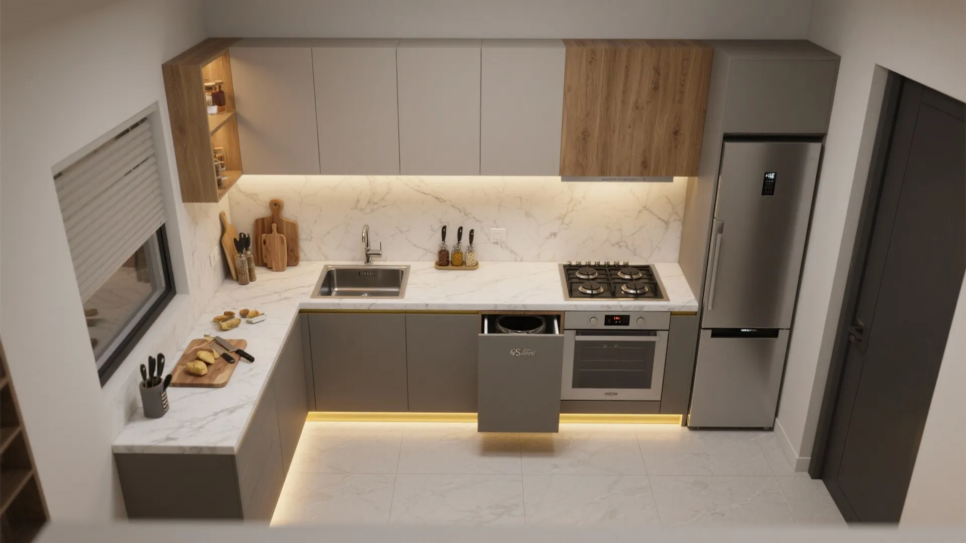 Galley Layouts With Smart Zones