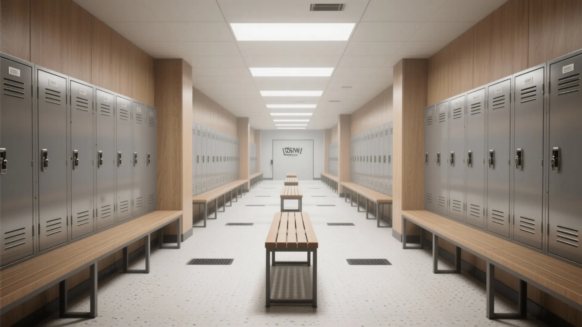 Galley Aisle Planning with Staggered Benches