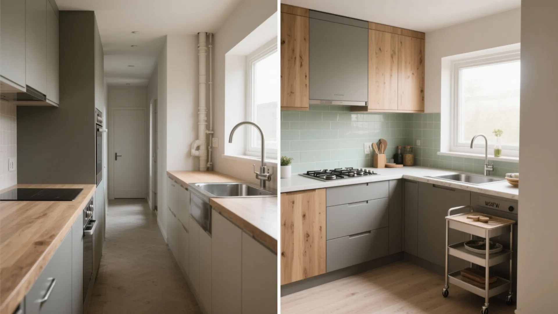 3) A kitchen pivot that respects plumbing (and sanity)