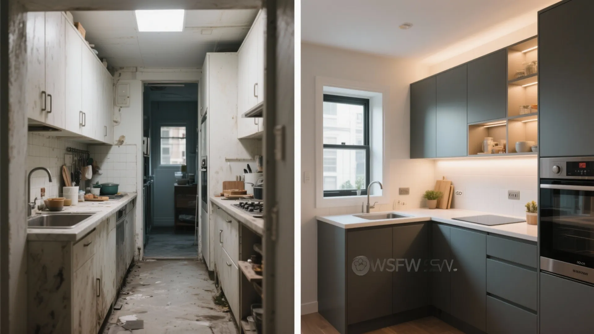 L-Shaped Small Kitchen Layout