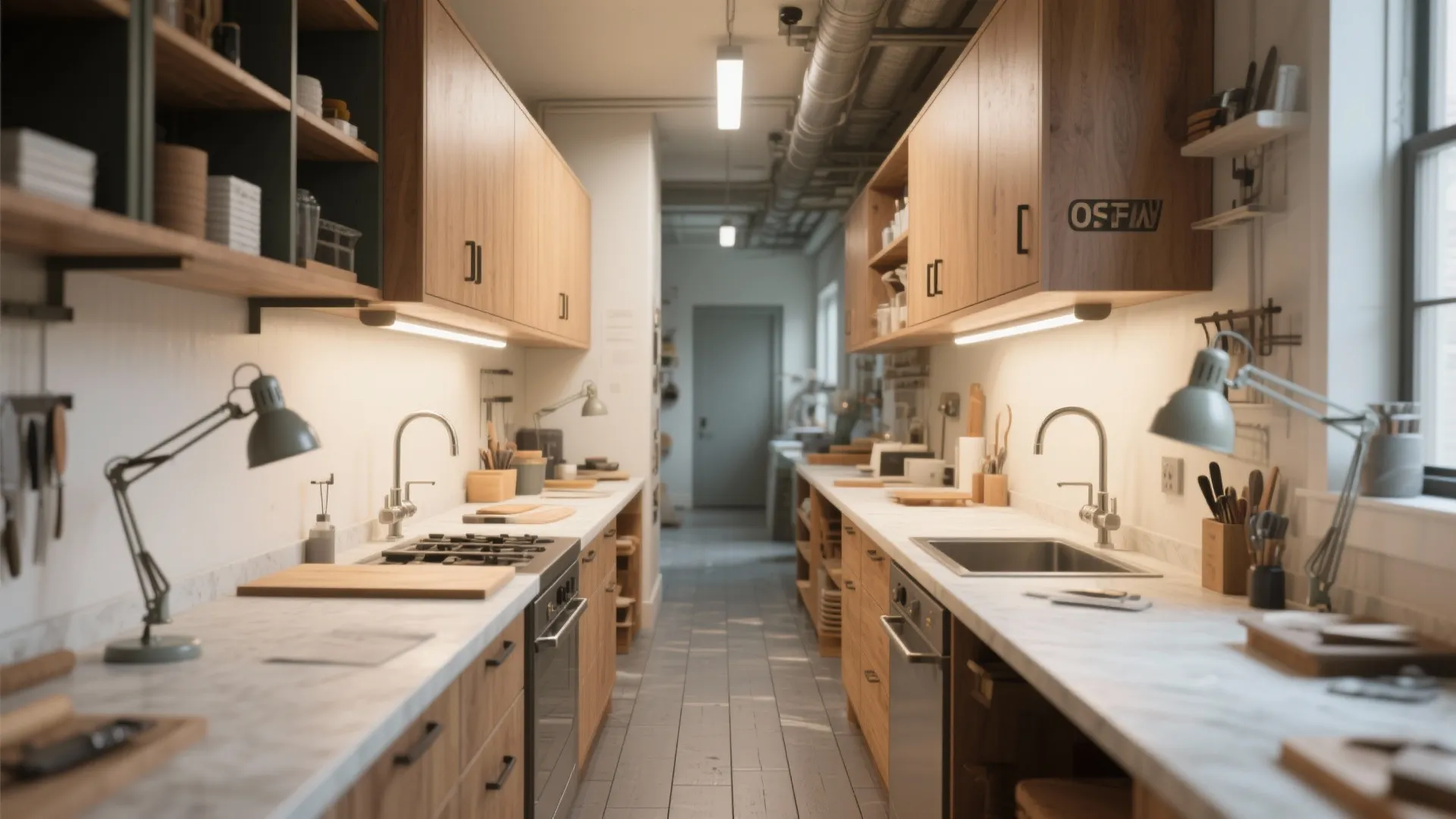 2. Galley Workflow: Two Linear Zones