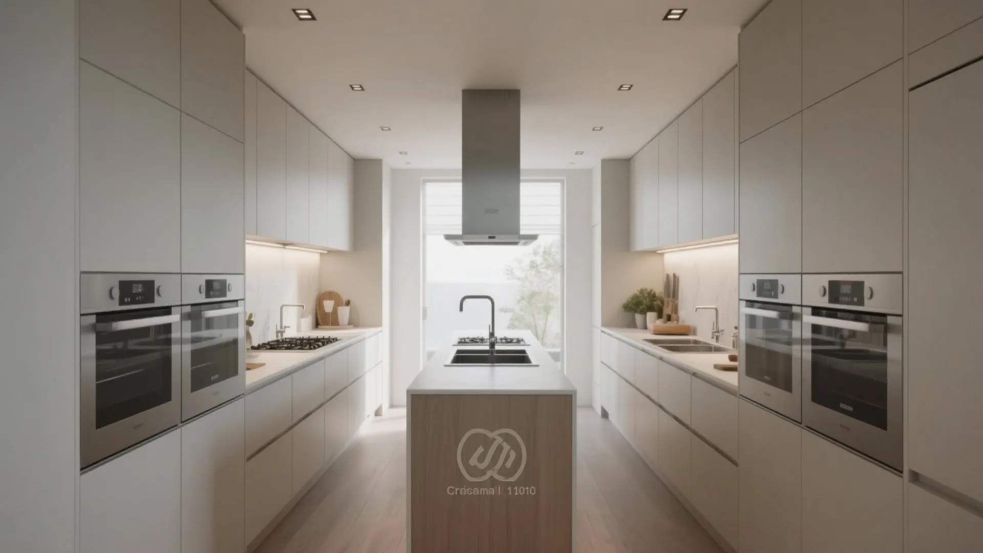 Galley Layout with Zoned Workflows