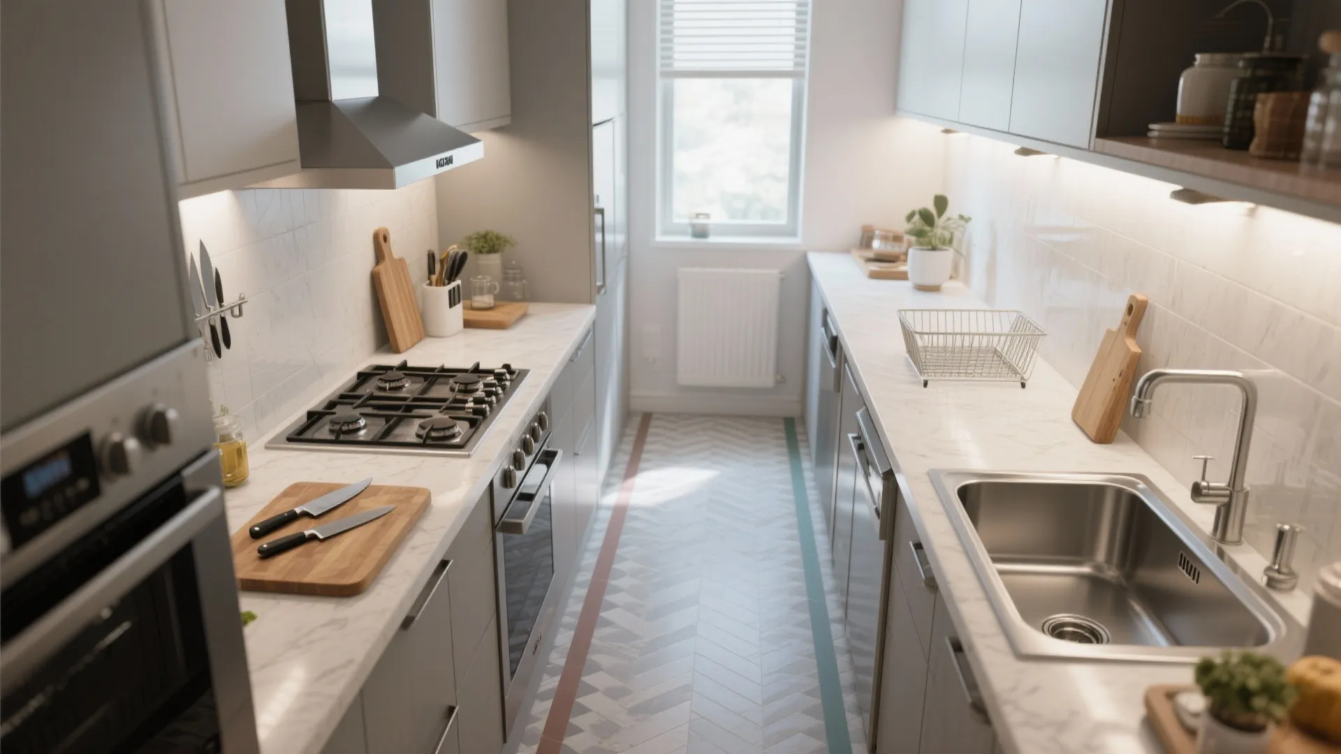 2. Zone your workflow, even in a galley