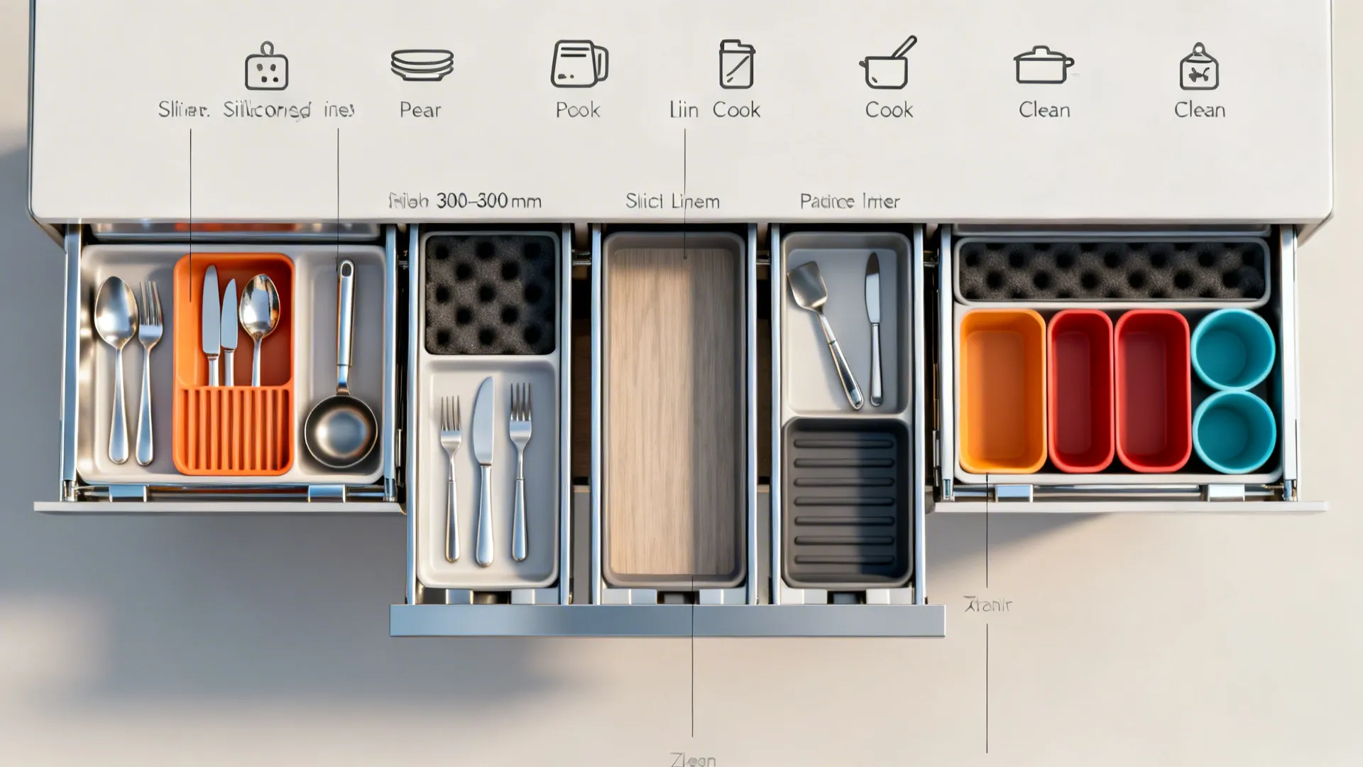 Minimalist Storage with Labeled Zones