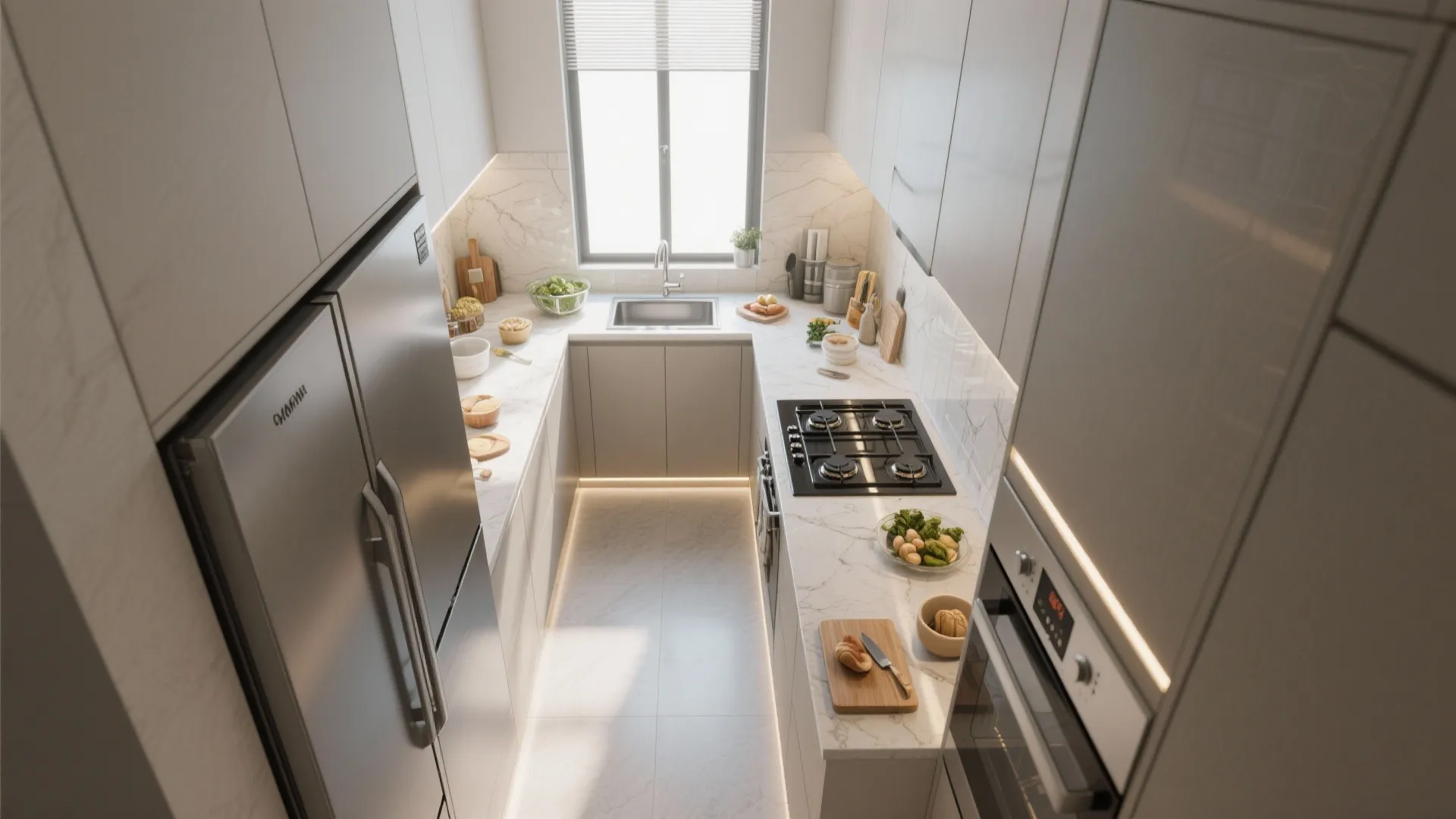 Galley optimization with strict zones