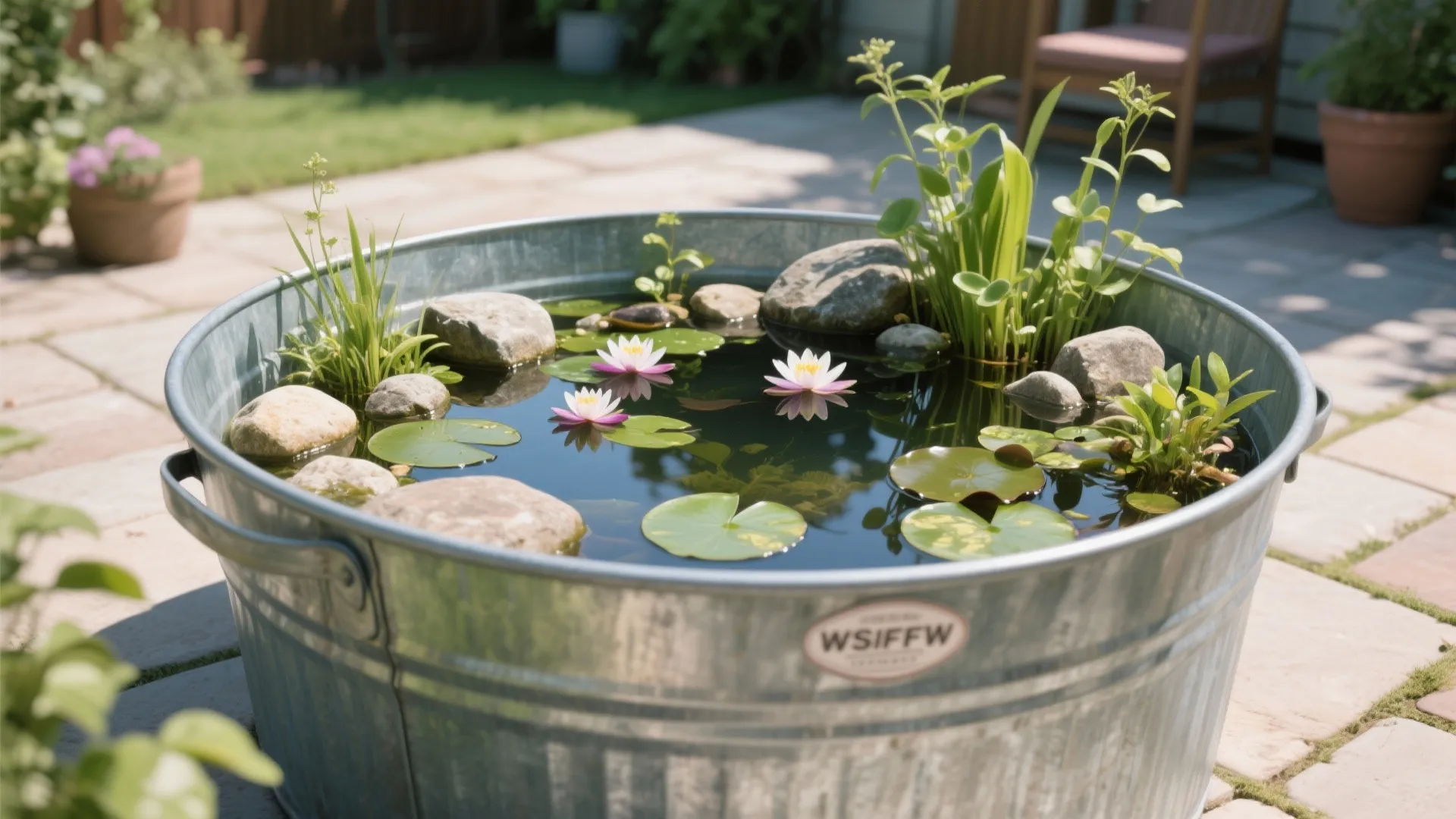 2: Galvanized Tub Pond