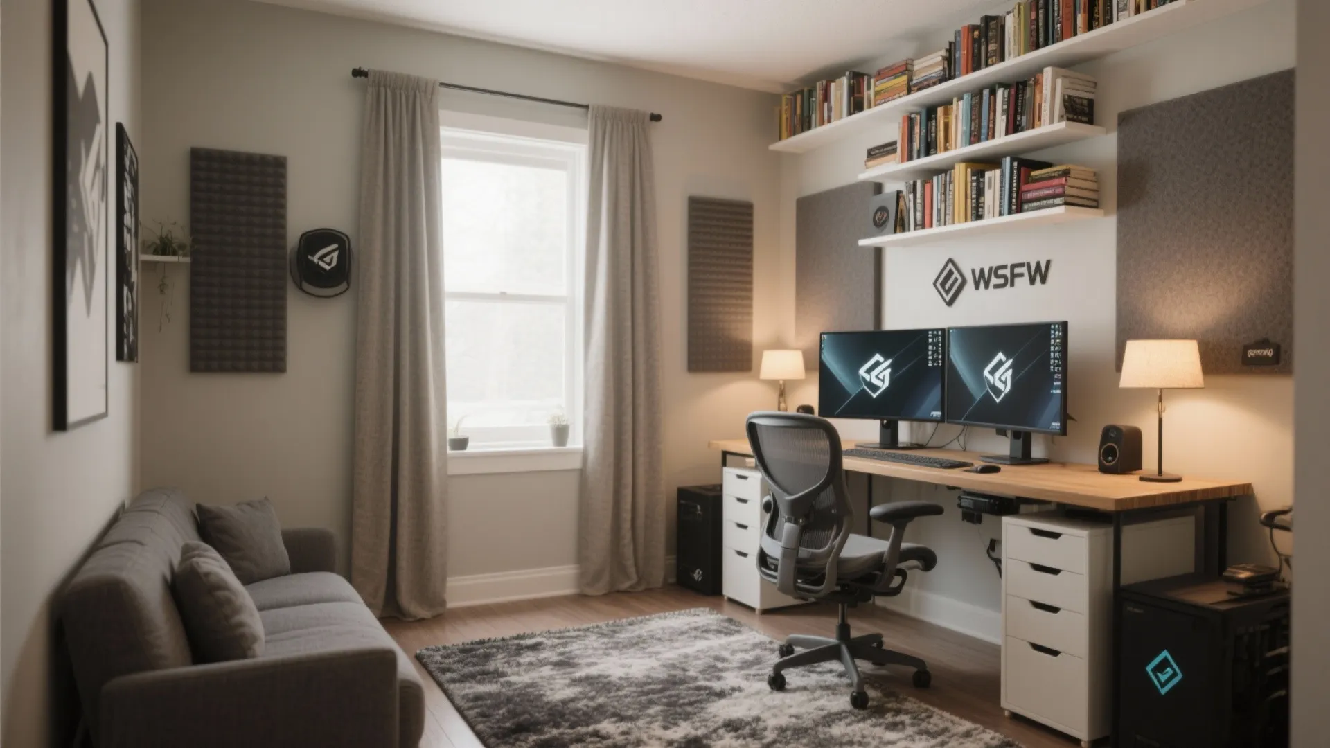 Acoustic Comfort in a Gaming/Work Hybrid Room