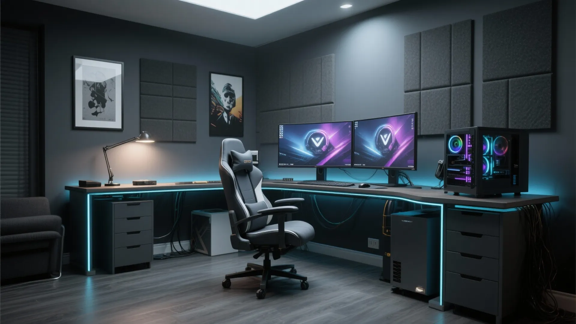 Gaming Room 3D Model: Design Your Ultimate Setup: 1 Minute to Level Up Your Gaming Space with Pro 3D Modeling Tips
