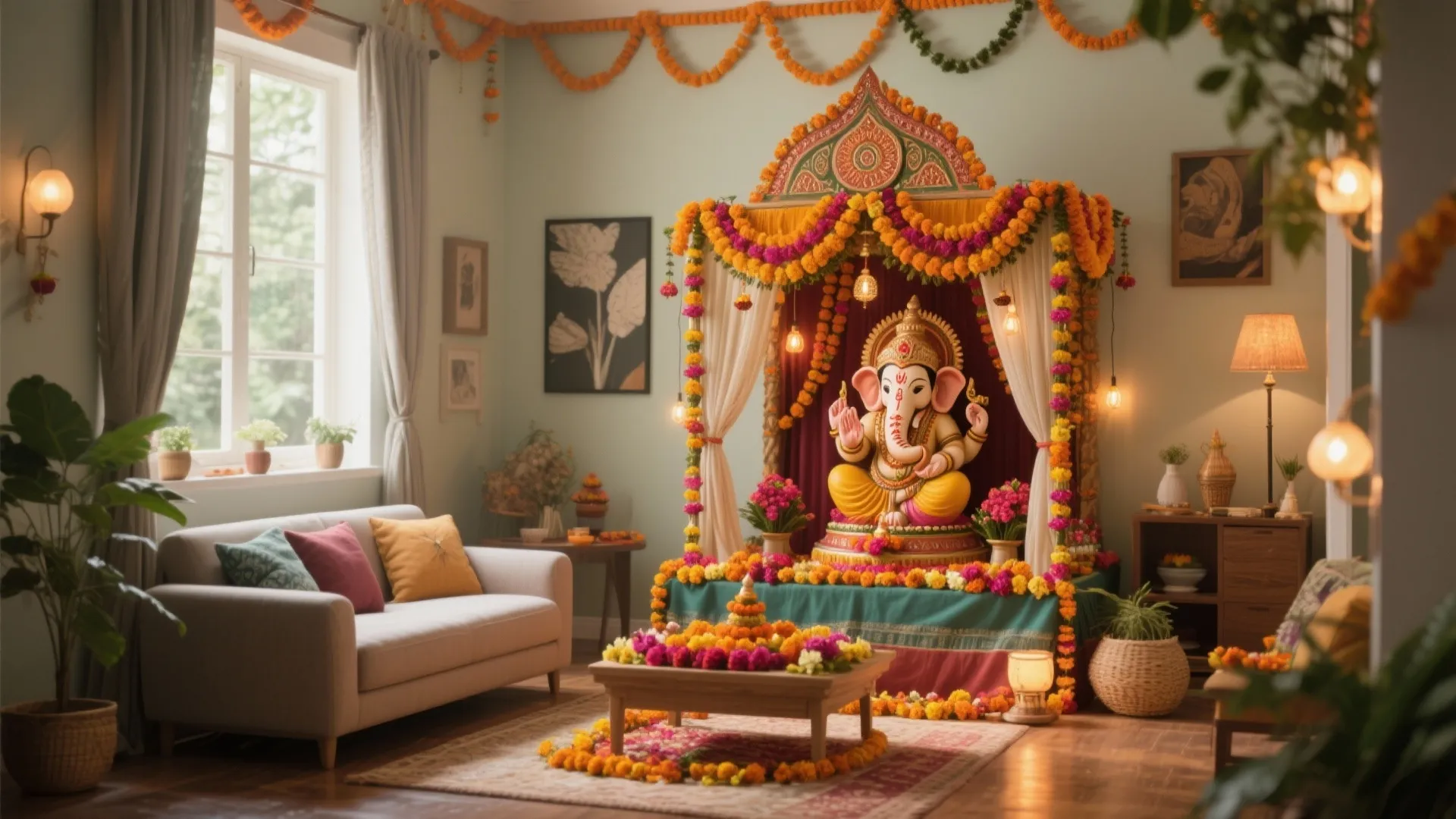 5 Ganesh Chaturthi 2023 Decoration Ideas: Creative and Space-Savvy Ways to Celebrate Ganesh Chaturthi at Home