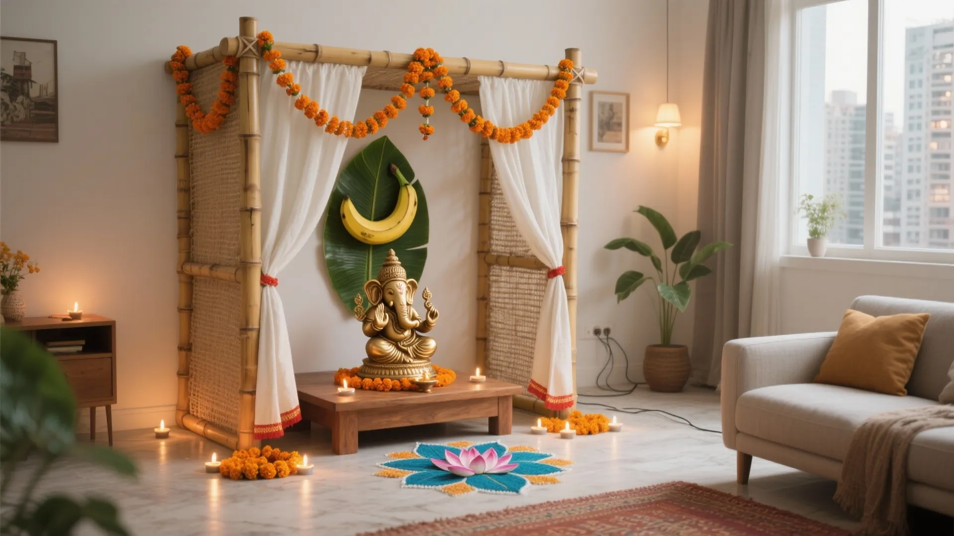 5 Ganesh Pooja Decoration Ideas at Home: Small-space friendly, designer-tested ways to create a heartfelt Ganesh mandap with style, safety, and soul