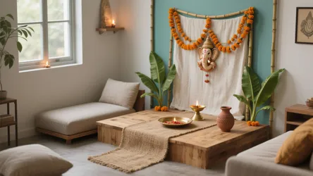 5 Ganesh Pooja Decoration Ideas at Home