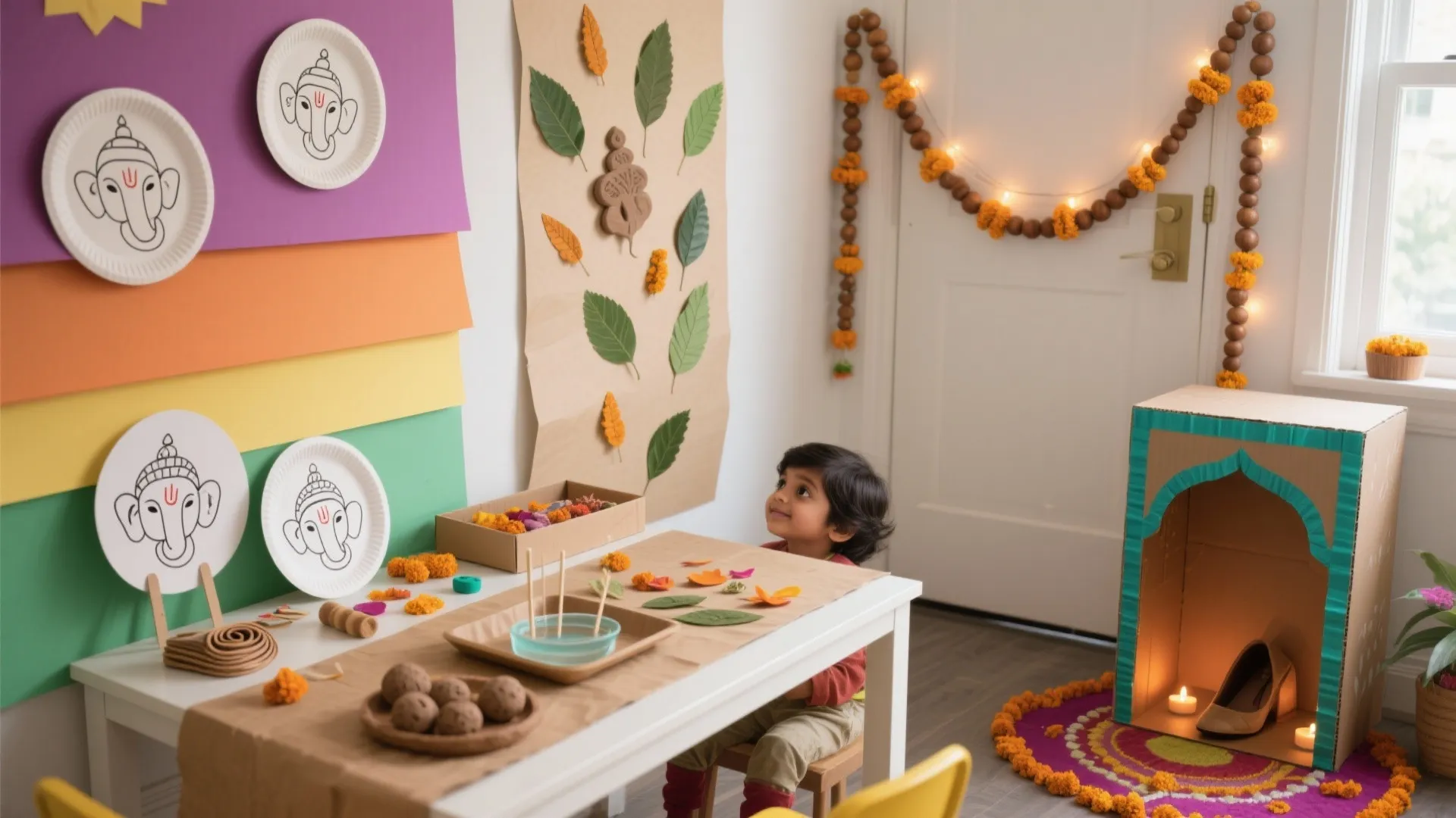 5 Ganesh Chaturthi Craft Ideas for Kids: Playful, eco-friendly, small-space projects from a designer’s studio to your home